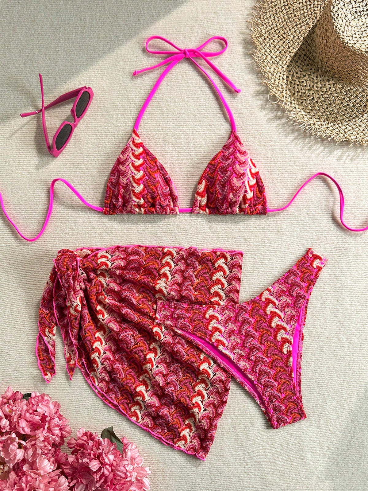 Soleia Summer Outfit For Women Pink Bikini Women's Summer Vacation