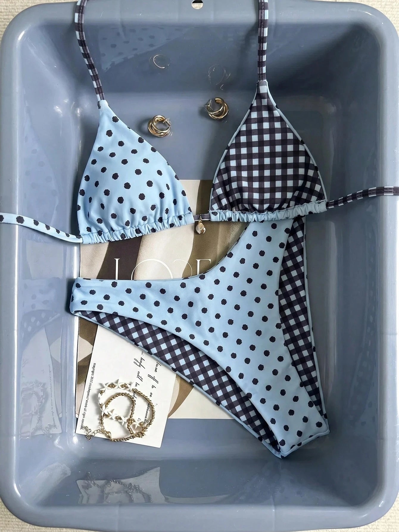 Swim Mod 26SS Spring/Summer Beach Vacation Holiday Light Blue Shell