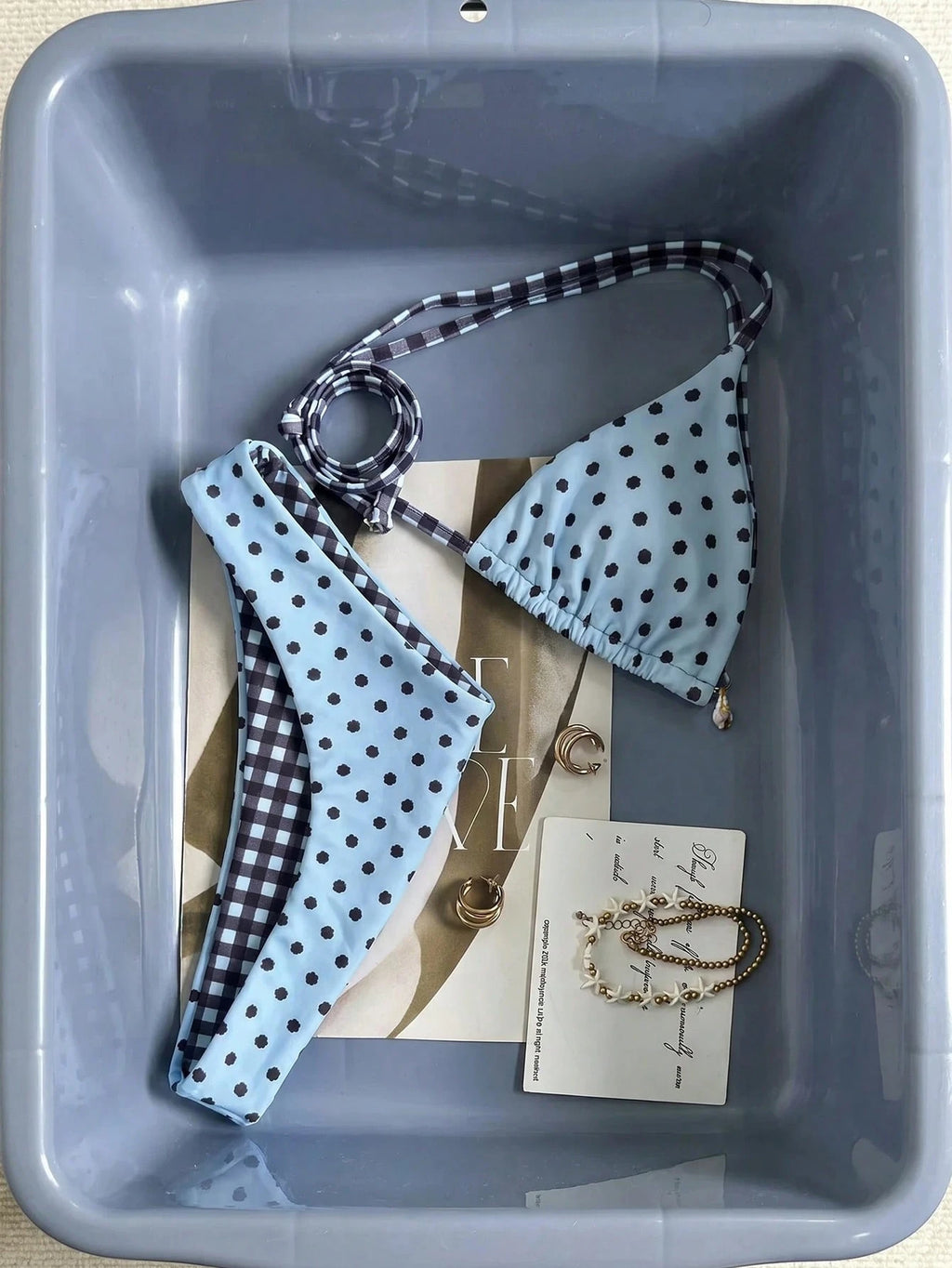 Swim Mod 26SS Spring/Summer Beach Vacation Holiday Light Blue Shell