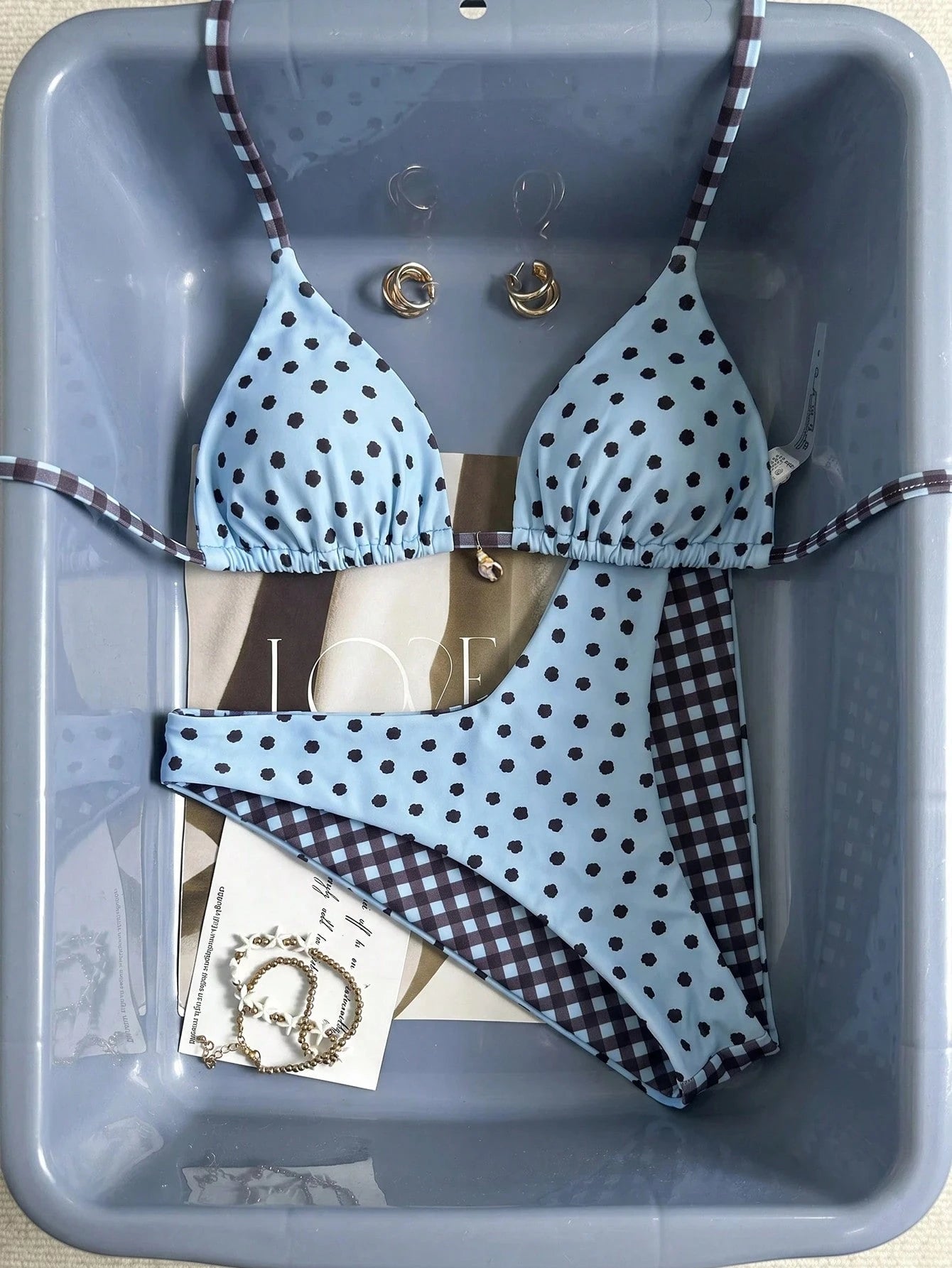 Swim Mod 26SS Spring/Summer Beach Vacation Holiday Light Blue Shell