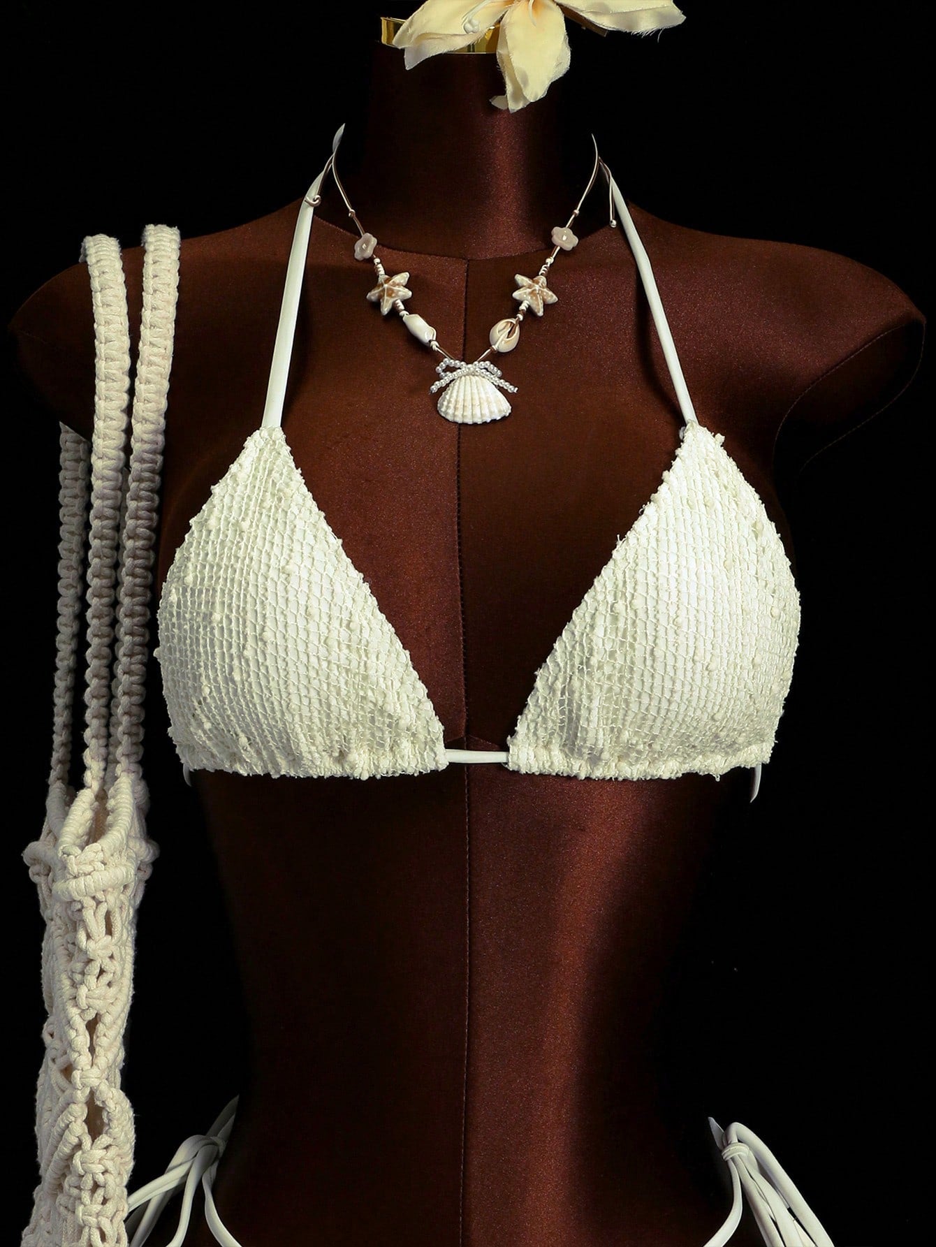Swim SXY 4pcs Women's New Sexy Bikini Set: Spaghetti Strap Backless