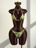 Swim Vcay Women's Sexy Leopard Print Bikini Set, Summer