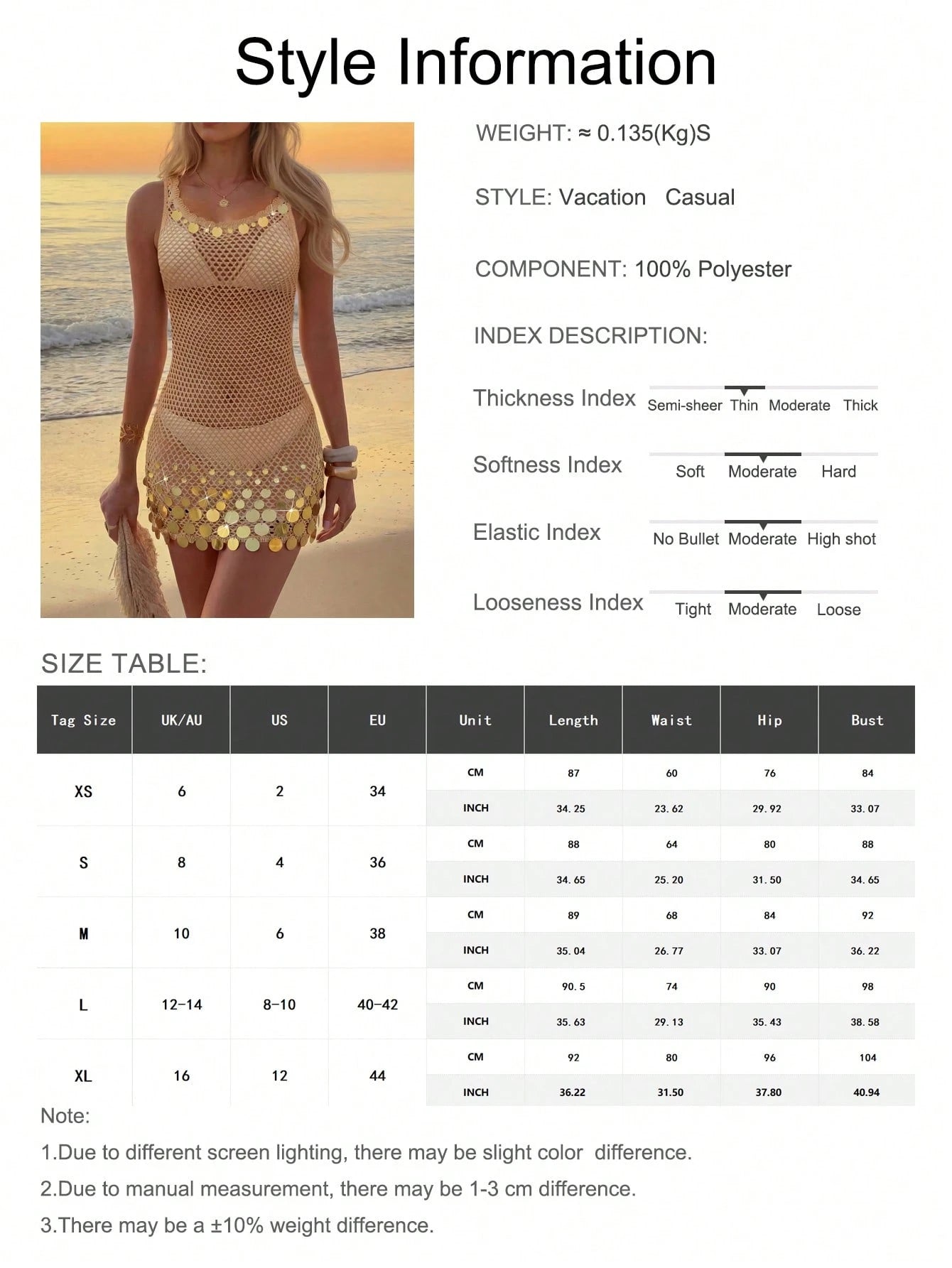 2026 New Arrival Women's Sexy Sequin Design Spaghetti Strap Hollow Sheer Beach Vacation Sleeveless Cover Up - image 5