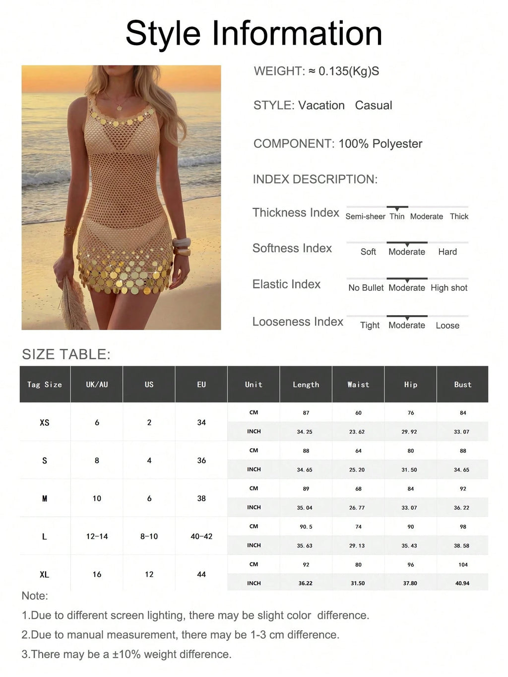 2026 New Arrival Women's Sexy Sequin Design Spaghetti Strap Hollow Sheer Beach Vacation Sleeveless Cover Up - image 19