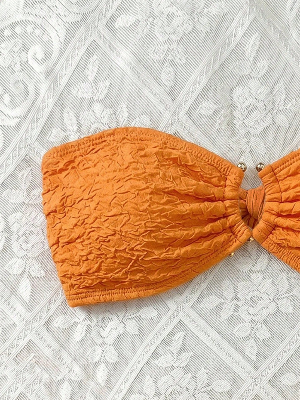 Swim Mod Women's Solid Color Bandeau Sexy Bikini Swimwear Set For Summer Beach Vacation - image 19