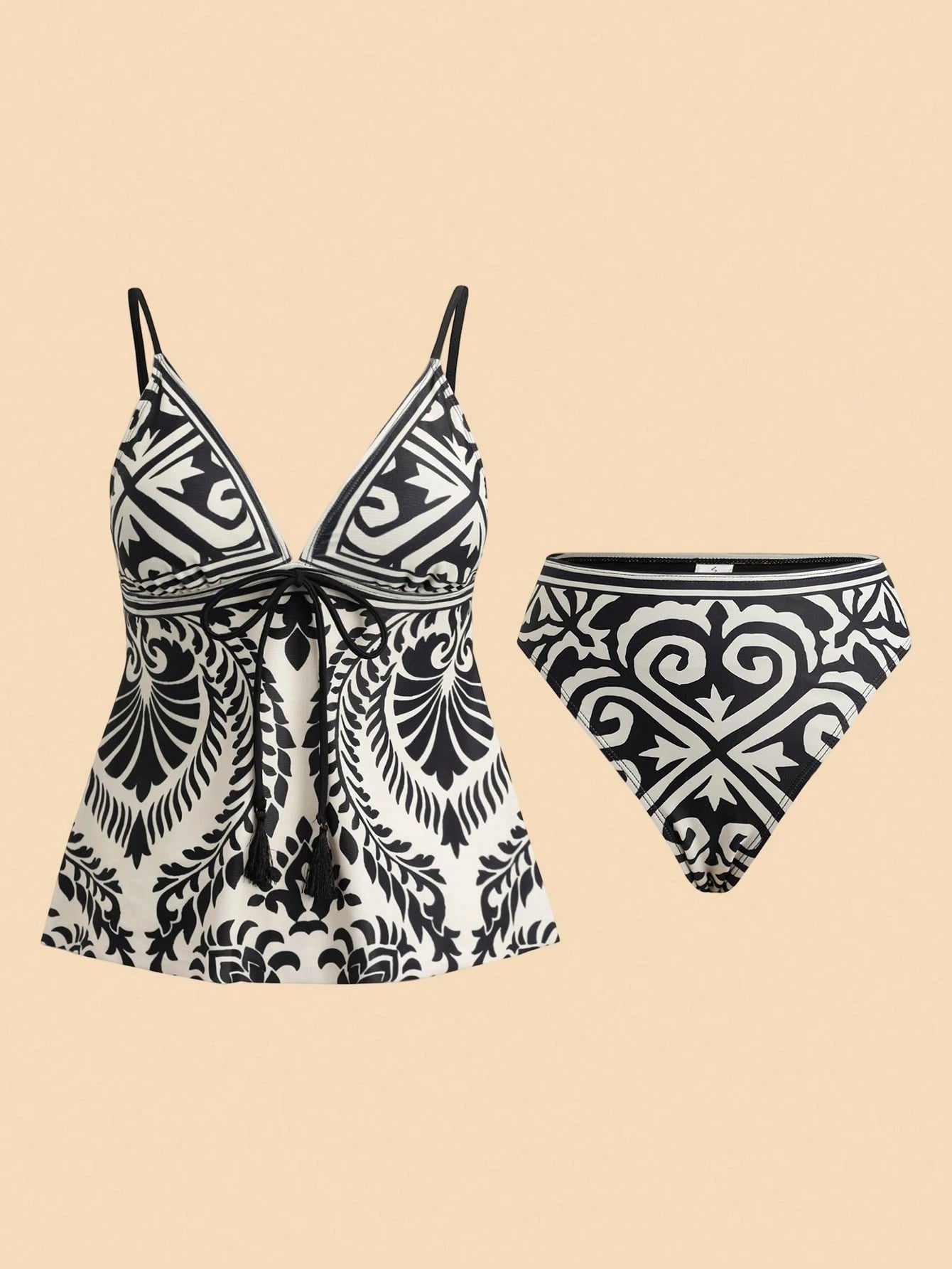 Travachic Women's Summer Beach Vacation Knotted Floral Print Tankini