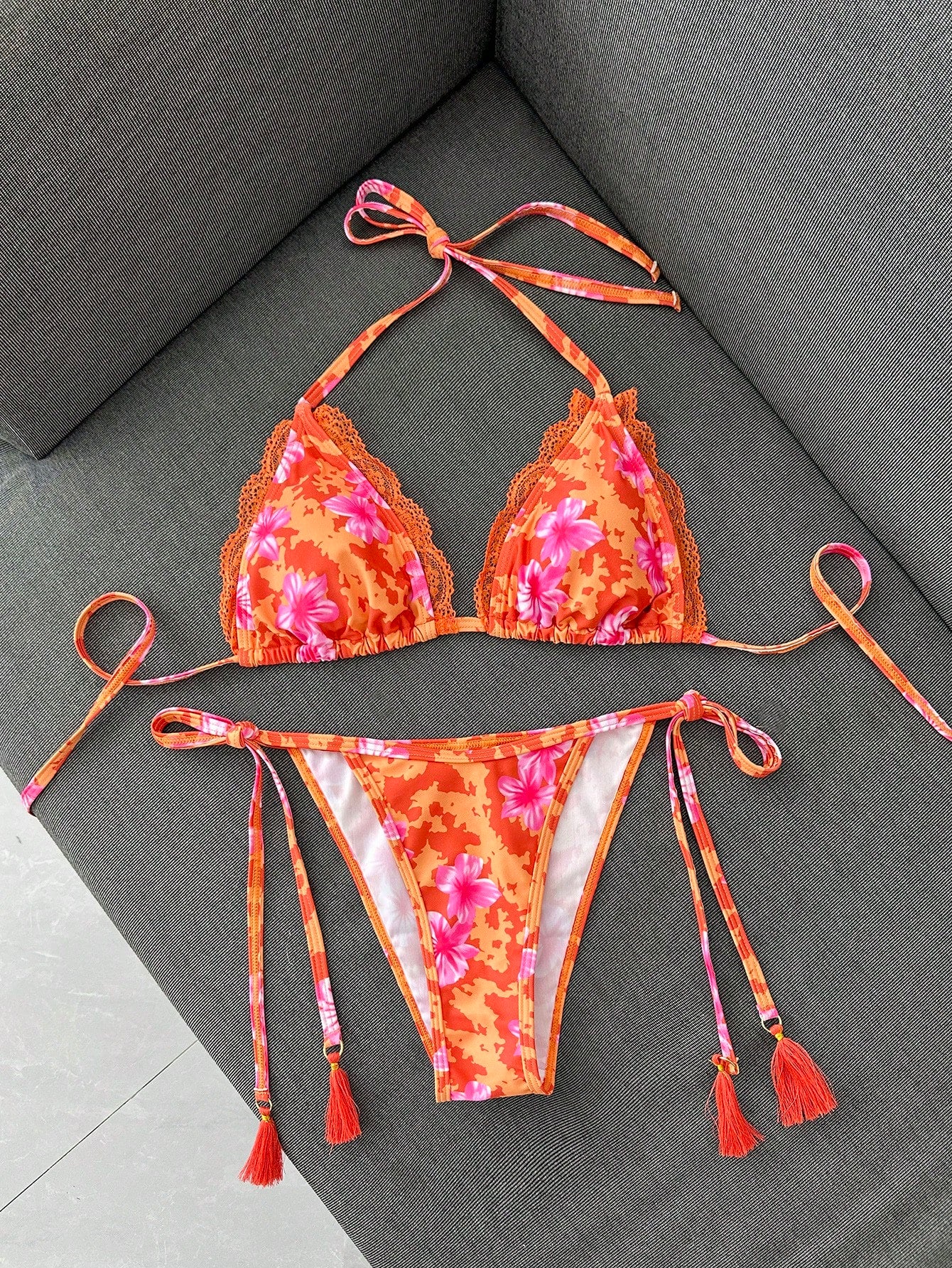 Swim Vcay Women's Summer Vacation Beach Paisley Print Halter Neck