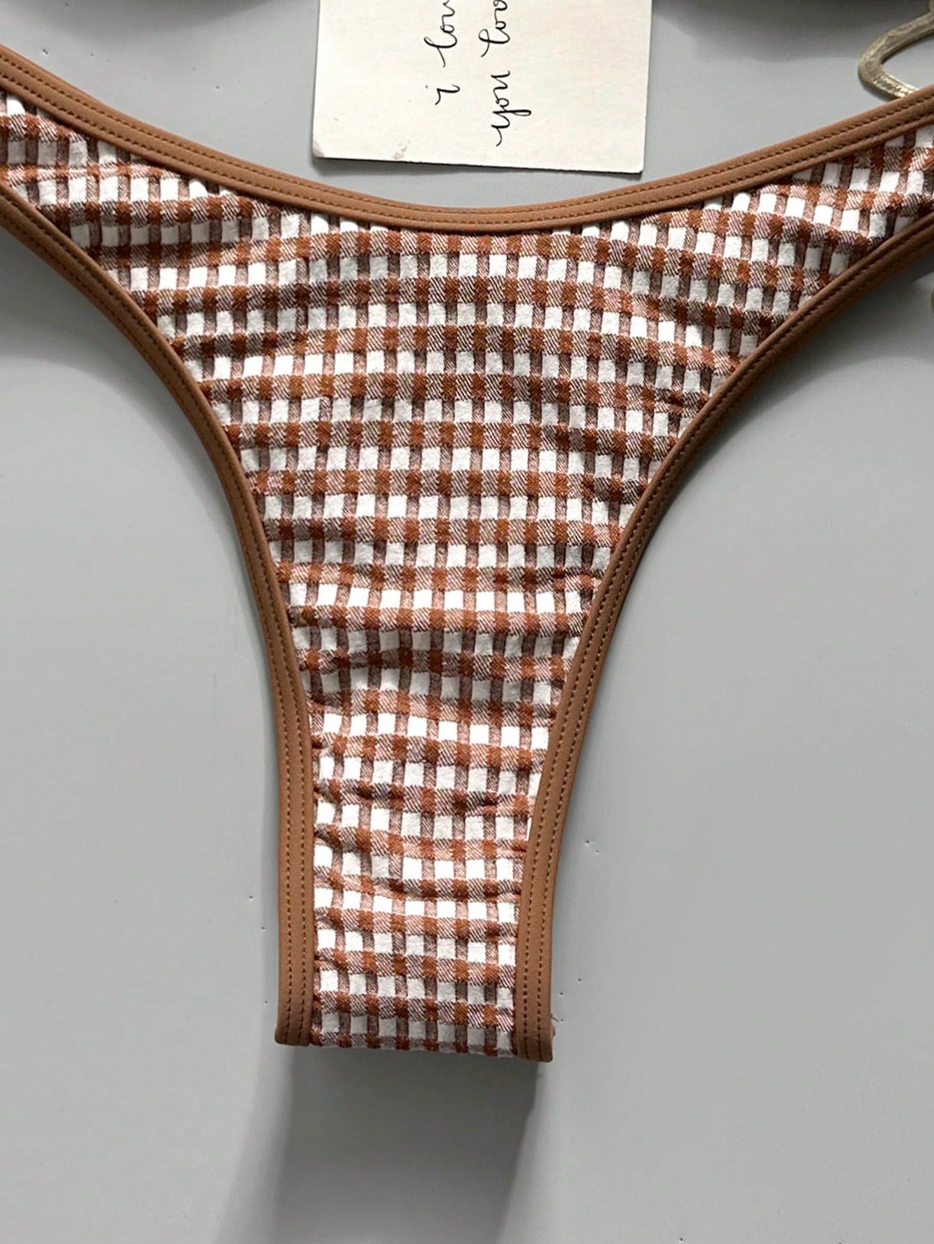 Swim Vcay Spring/Summer Solid Color Triangle Wireless Halter Backless