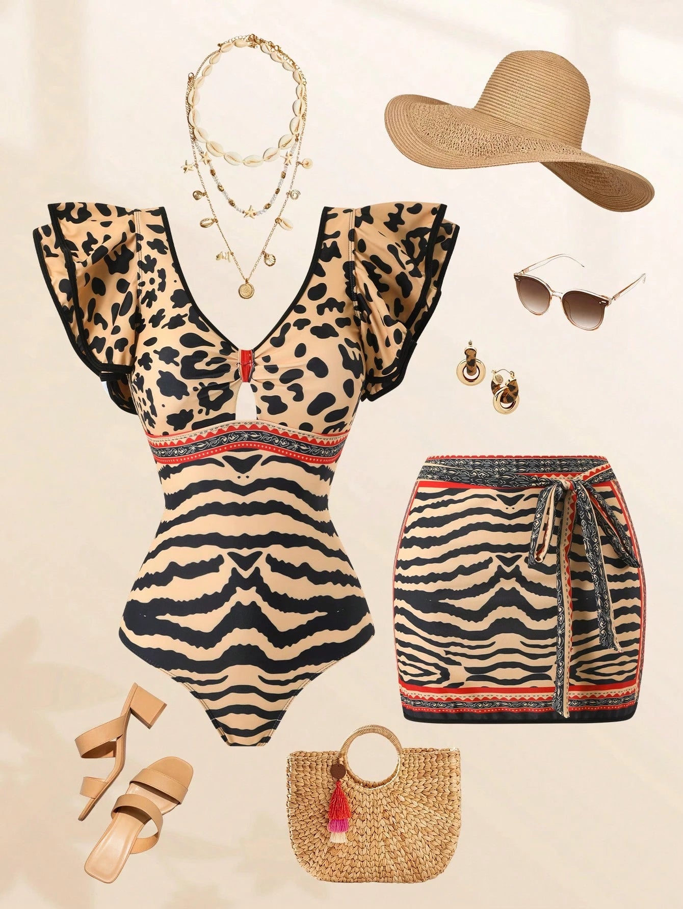 Swim Oasis 2026 Spring/Summer New Women's Plus Size Fashion Sexy Digital Print Design Shoulder Strap - image 11