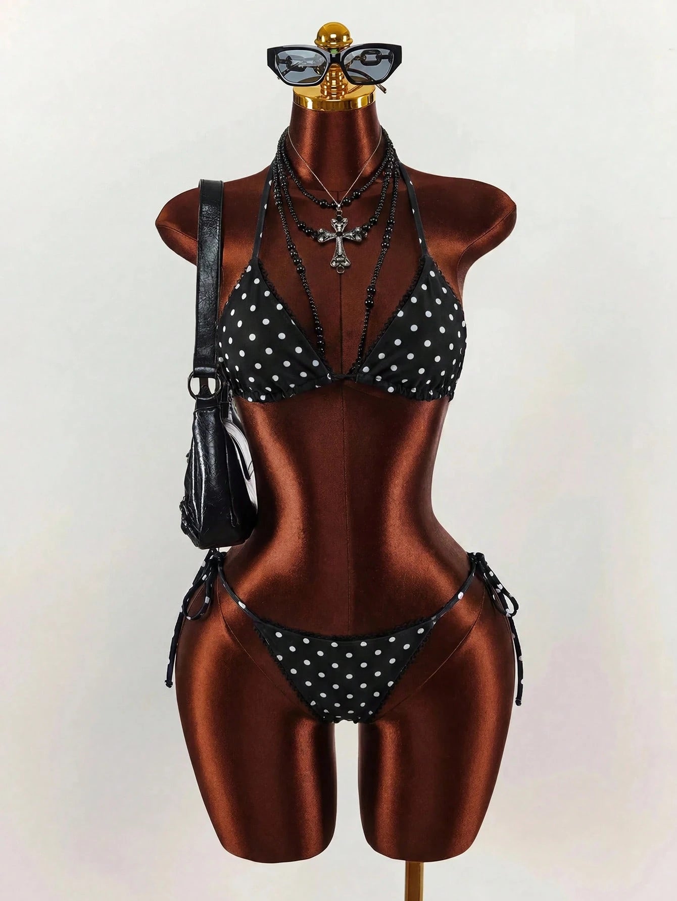Amplova Women's Leopard Print Reversible Bikini Set, Sexy & Stylish,