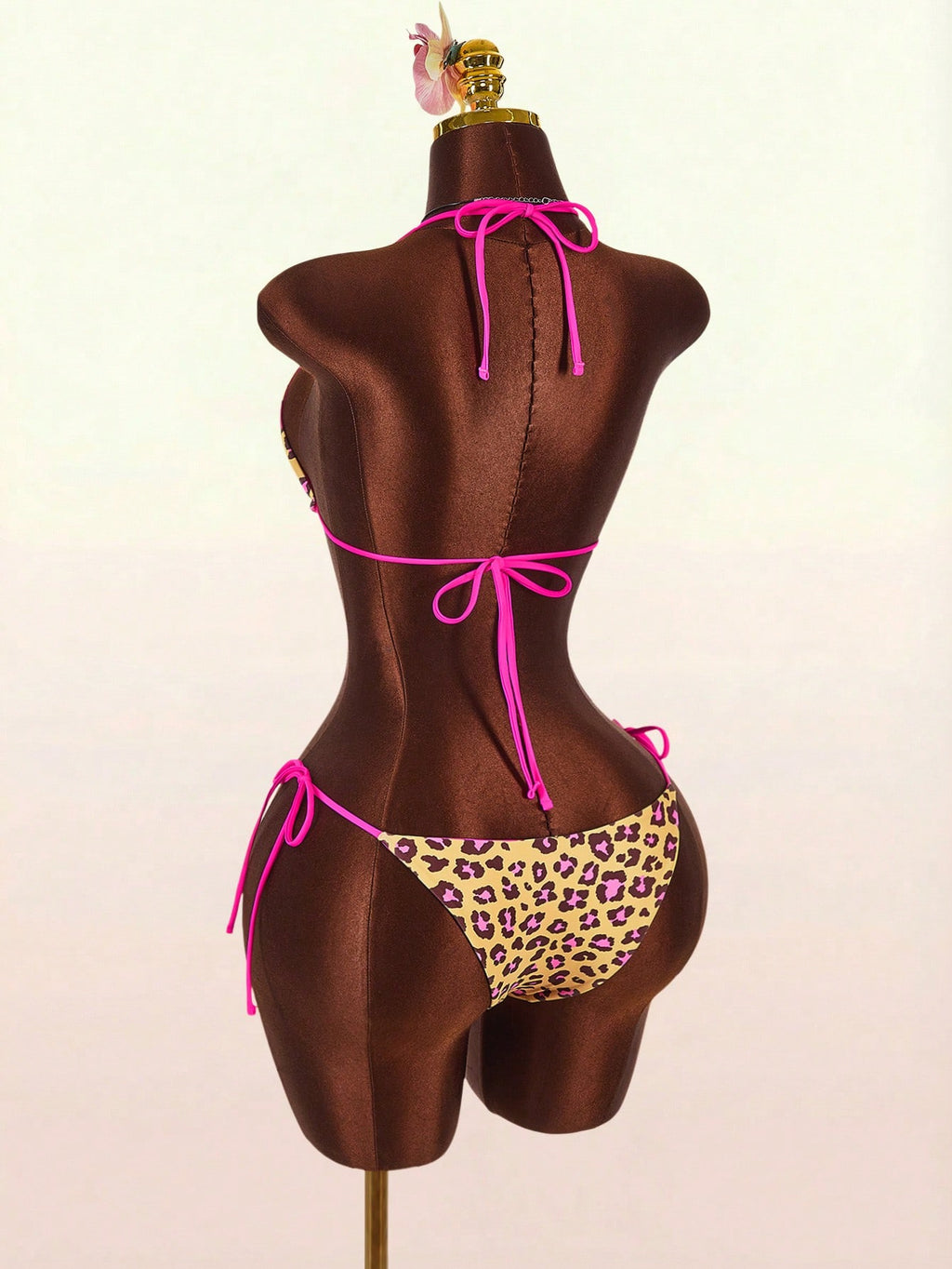 Amplova Women's Leopard Print Reversible Bikini Set, Sexy & Stylish,