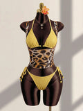 Zestiva 26SS Spring/Summer Leopard Print Lace Bikini With Tank Top