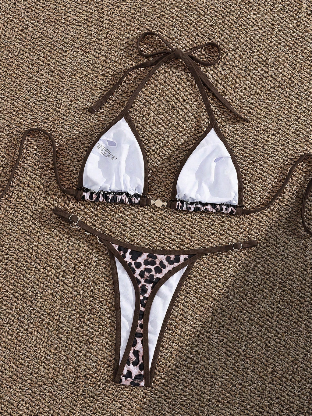 Swim Vcay Summer New Sexy Halter Tie Bikini Set For Women, Small Bust Flattering Slimming Design, Mexico - image 12