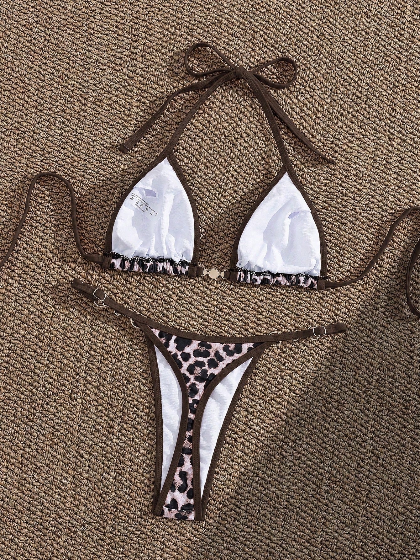 Swim Vcay Summer New Sexy Halter Tie Bikini Set For Women, Small Bust Flattering Slimming Design, Mexico - image 12