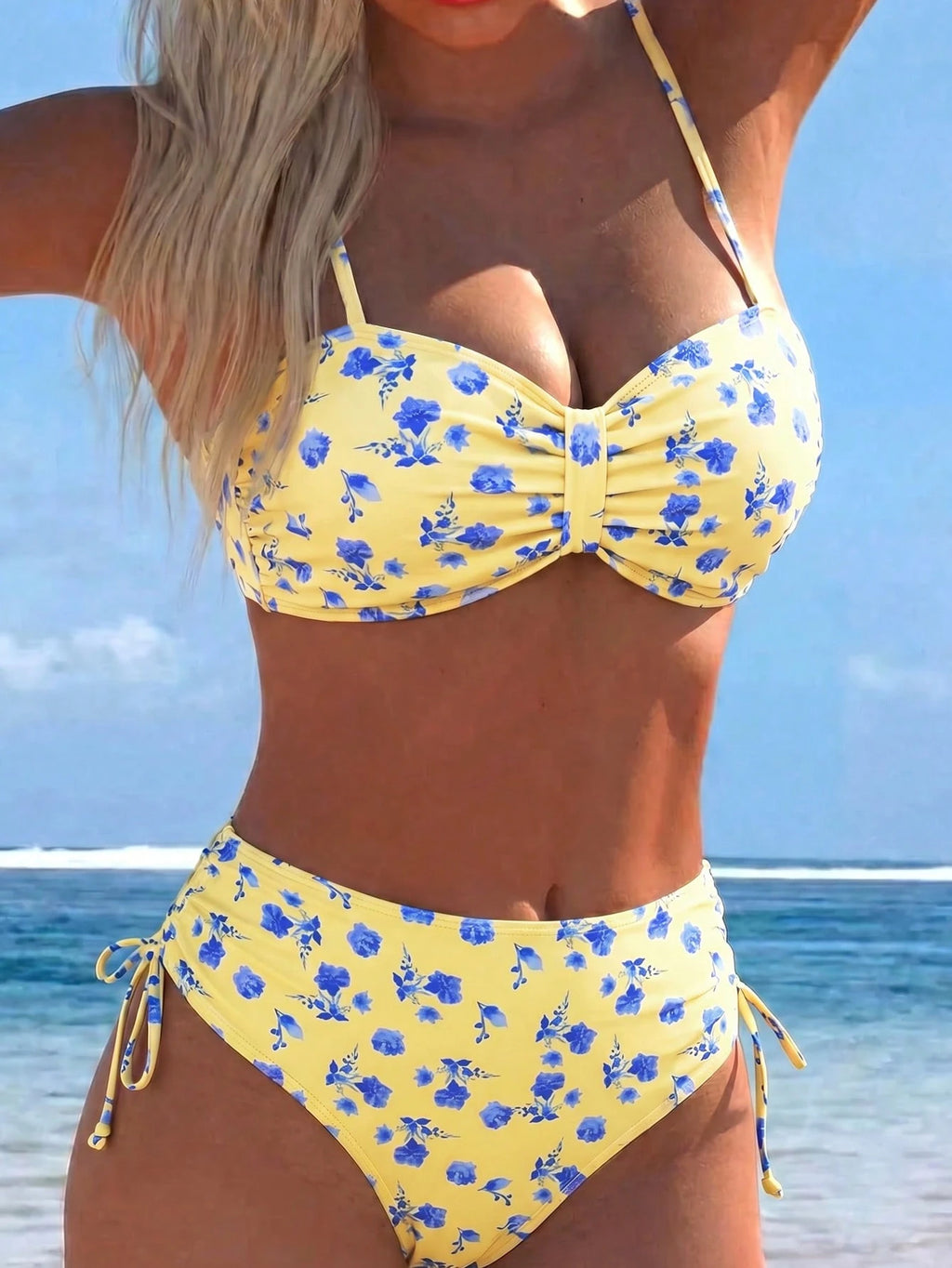 Swim Lushoire Swim Lushore Women Polka Dot High Waist Bikini 2 Pieces