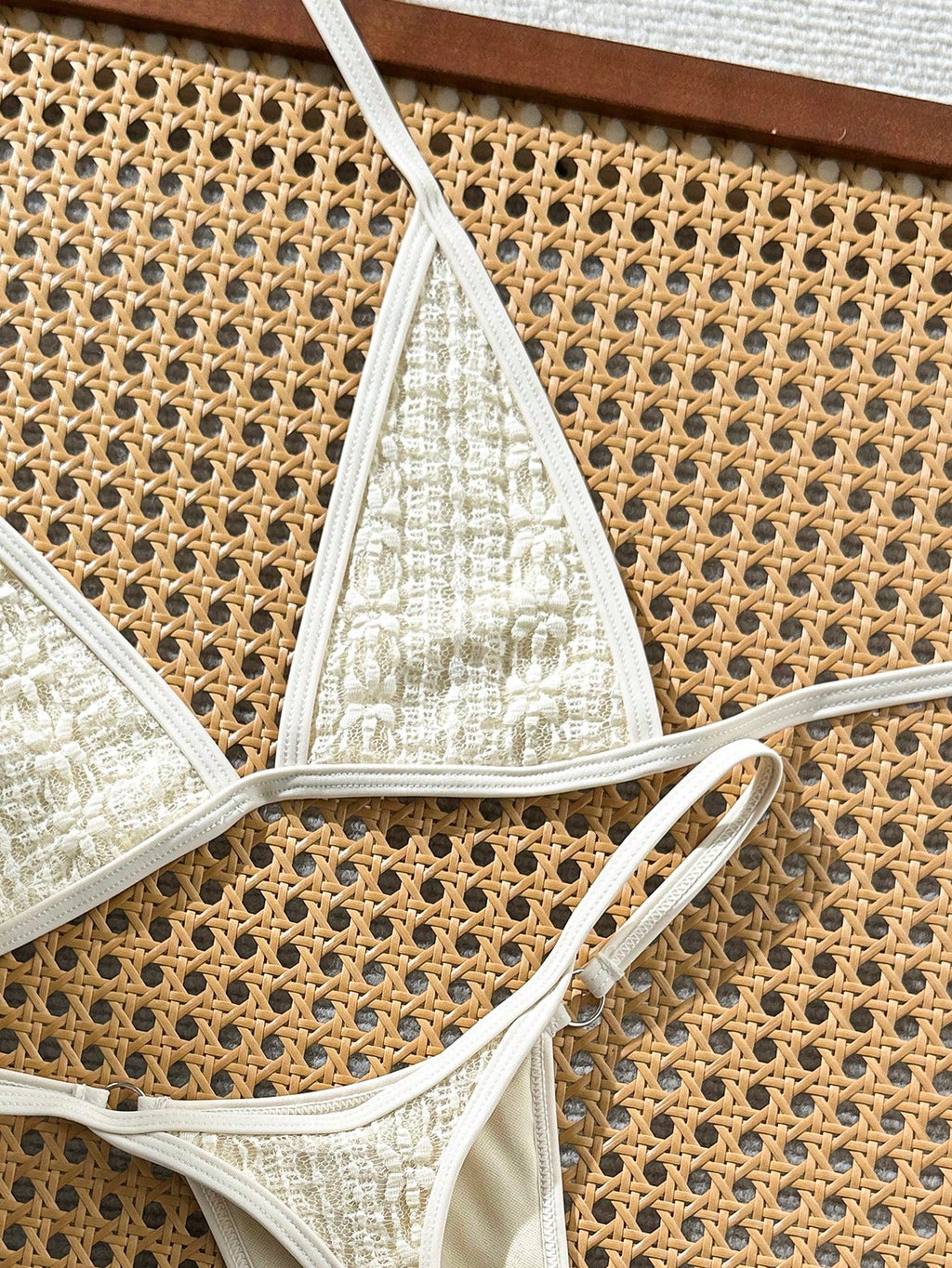 Swim SXY Summer Beach Halter Micro Triangle Thong Bikini Set