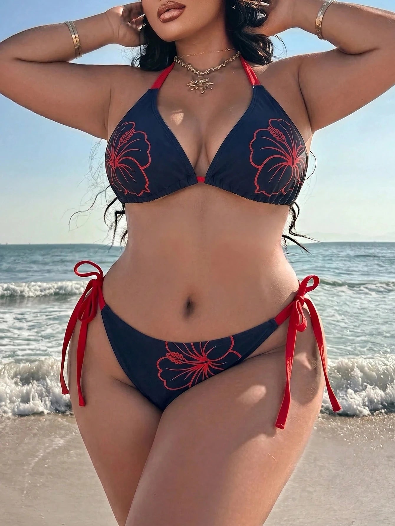 Swim SXY 2026 Summer Women's Beach Bikini Sexy Vacation Plus Size Swimsuit Set, Summer Women's Plus Size - image 15
