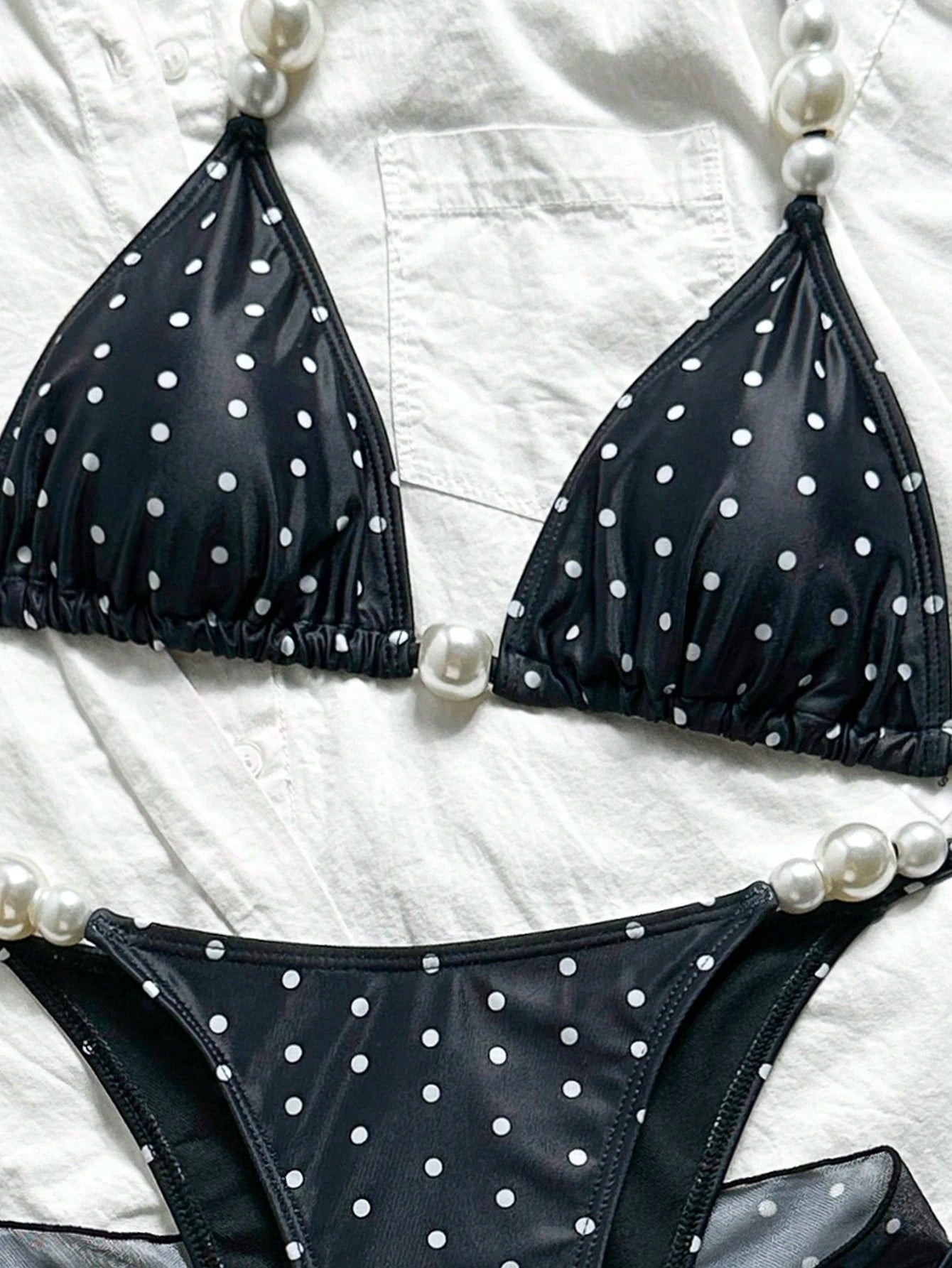Swim SXY Summer Women 3-Piece Set:Tie-Dye Print Triangle Bikini