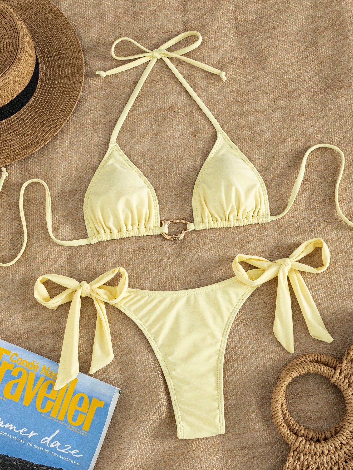 Lady's Print Halter & Tie-Side 2Pcs Swimwear: Sexy, Stylish, Young,