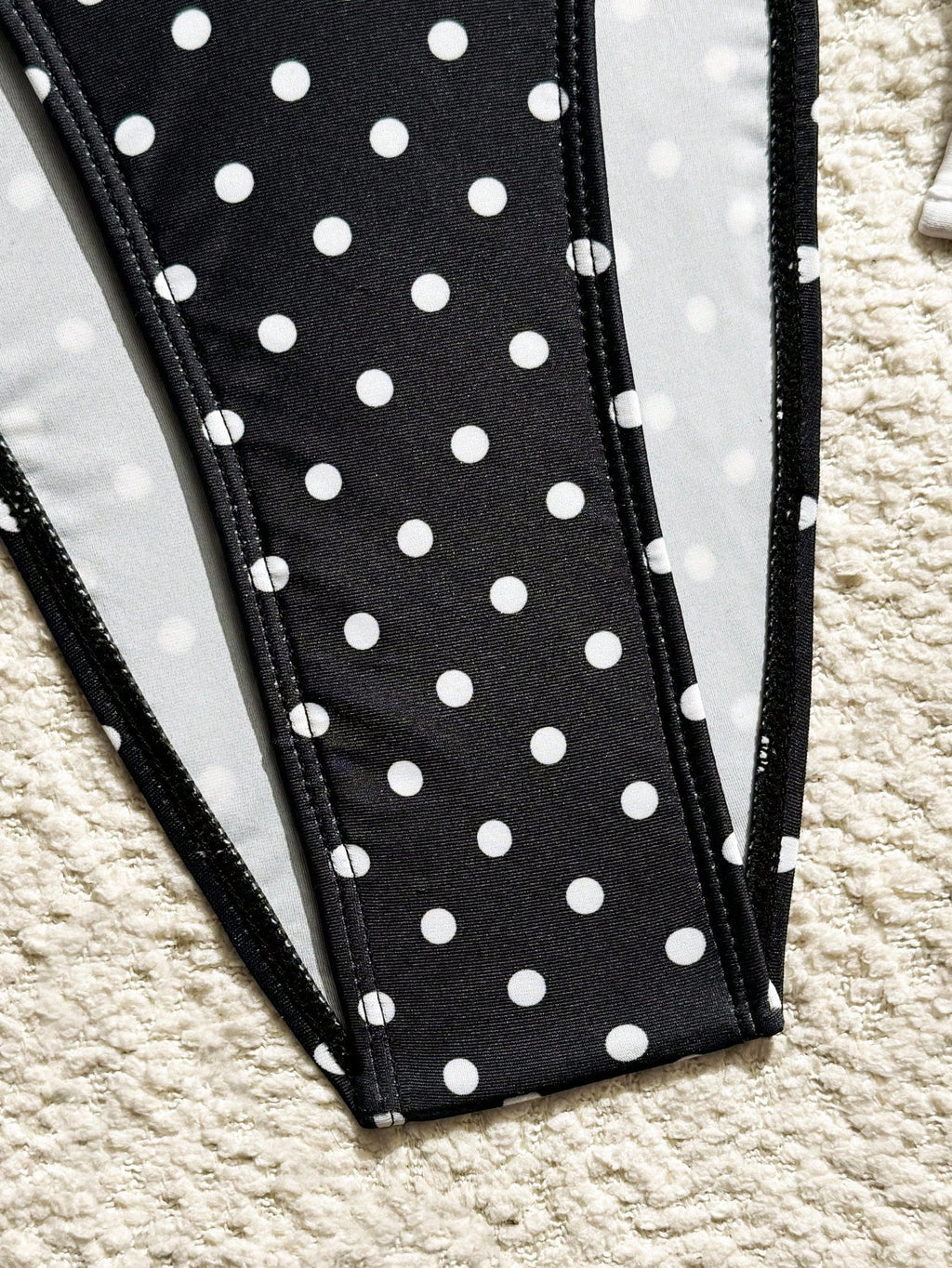 Costavie Summer New Beach Vacation Party Afternoon Tea Polka Dot Print Micro Triangle Side Tie Ruched 3 - image 5