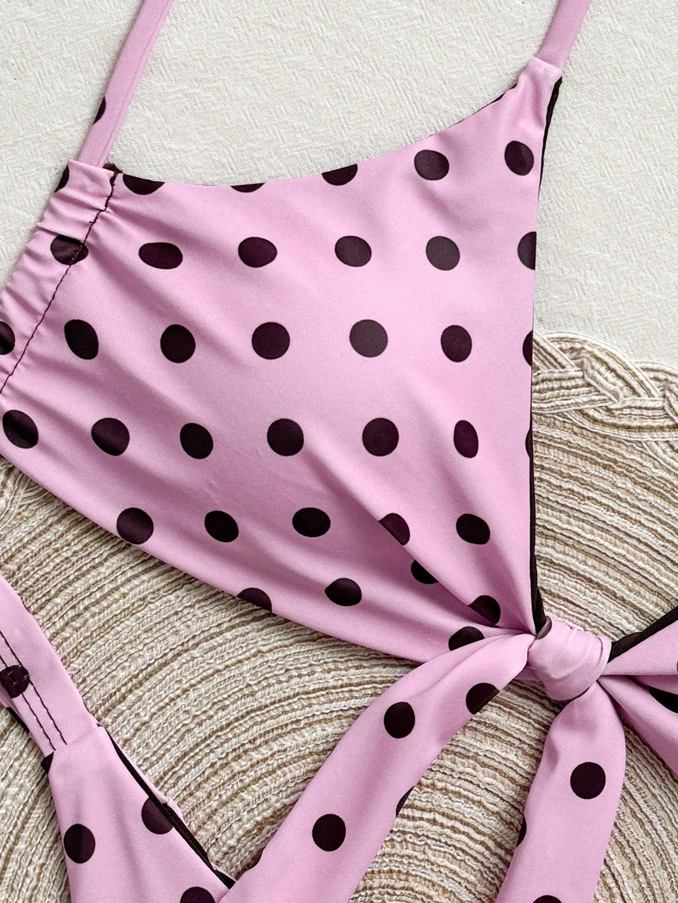Women's Polka Dot Print Spaghetti Strap Bikini Set, Suitable For Christmas, New Year And Other Important - image 14