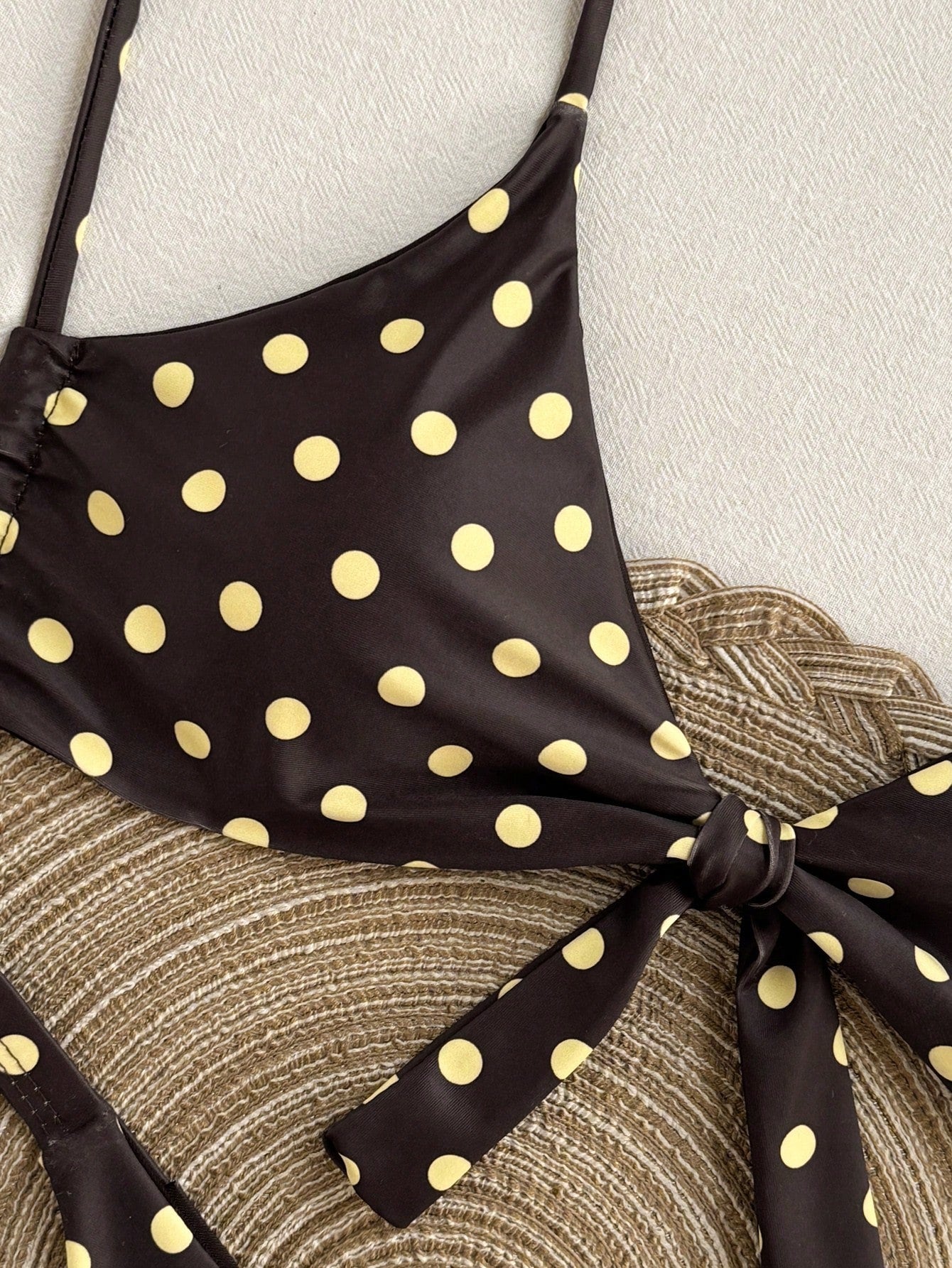 Women's Polka Dot Print Spaghetti Strap Bikini Set, Suitable For Christmas, New Year And Other Important - image 19