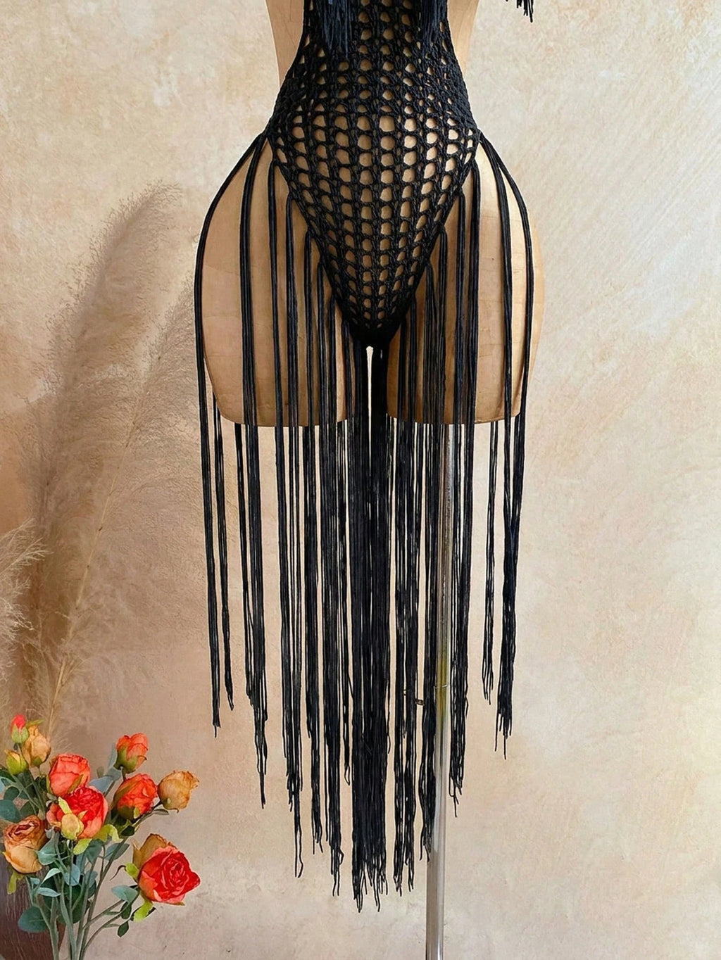 Soleia Women's Tassel Design Halter Neck Casual Vacation Cover-Up Dress - image 15