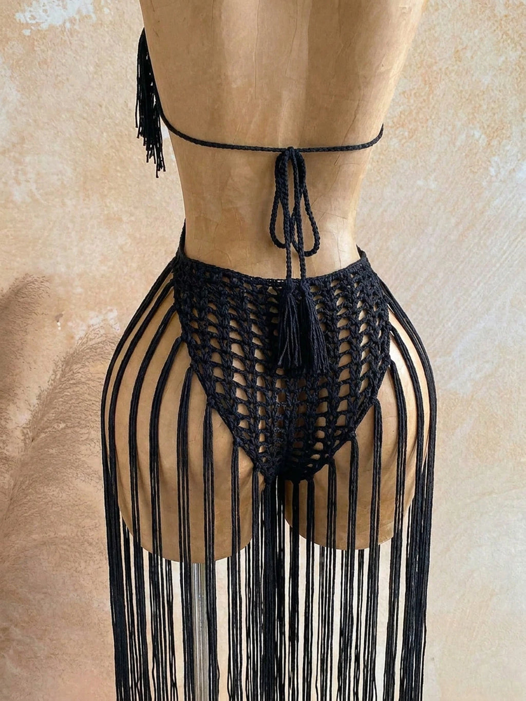 Soleia Women's Tassel Design Halter Neck Casual Vacation Cover-Up Dress - image 16