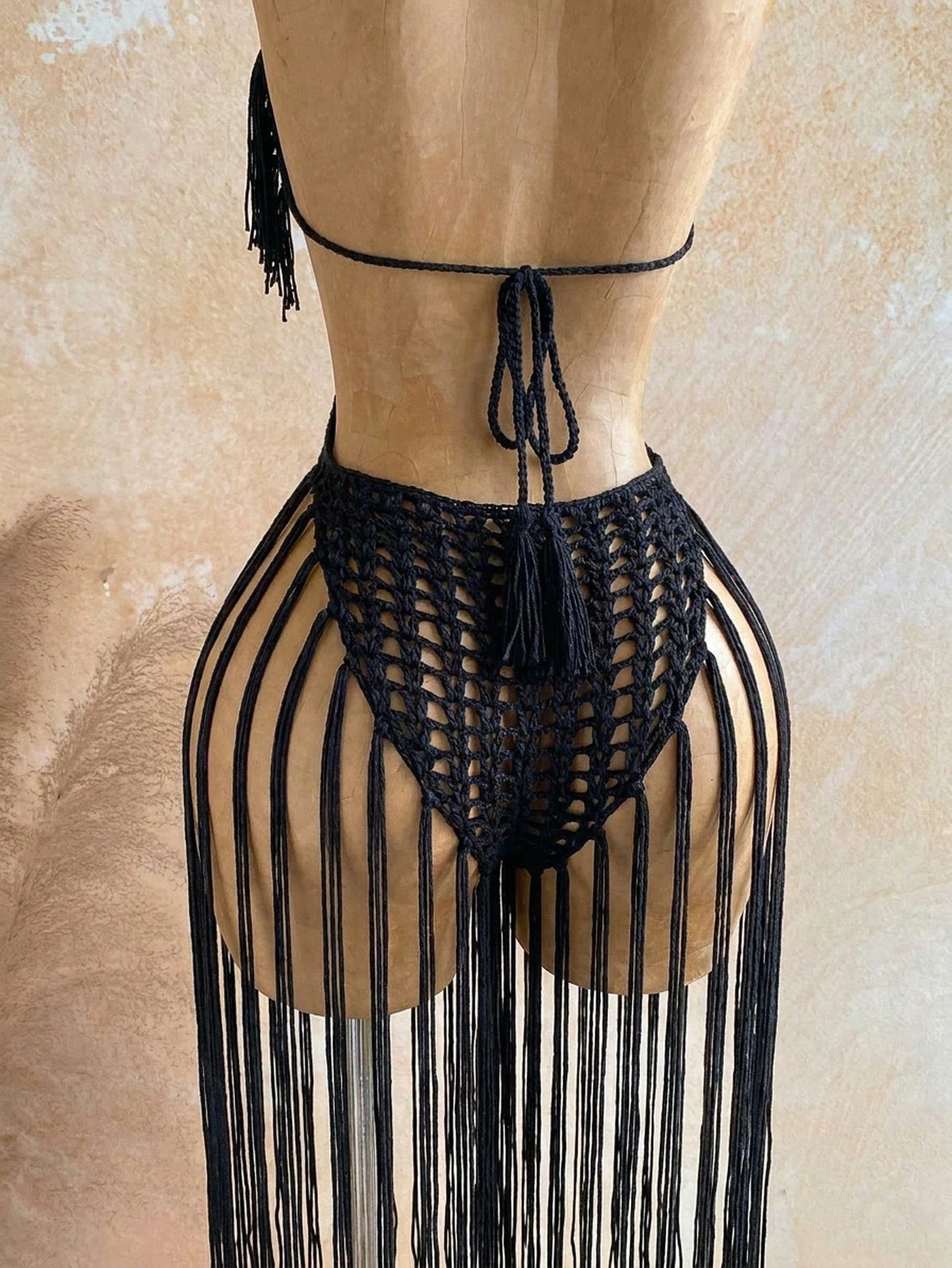 Soleia Women's Tassel Design Halter Neck Casual Vacation Cover-Up Dress - image 16
