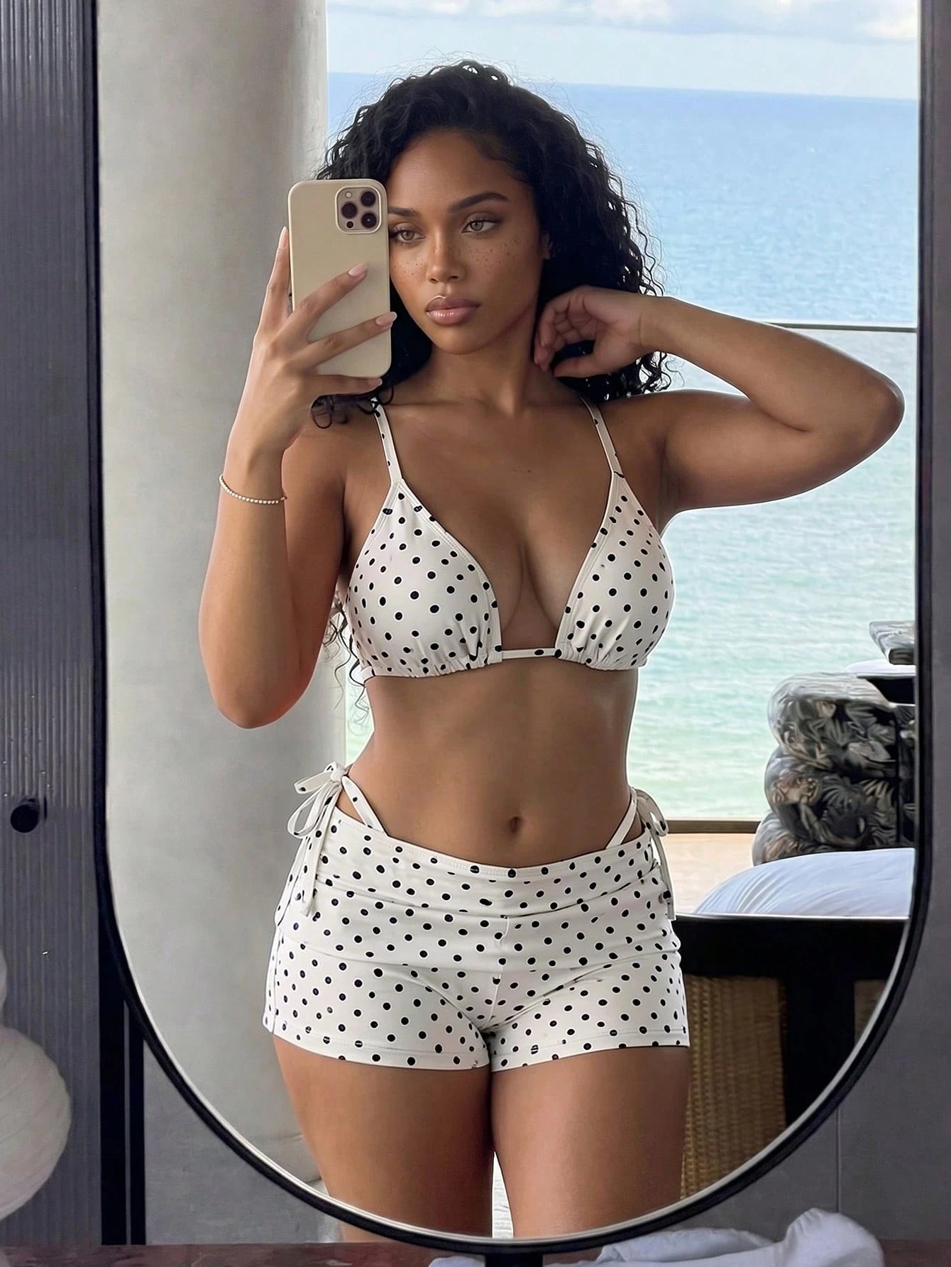 Costavie Summer New Beach Vacation Party Afternoon Tea Polka Dot