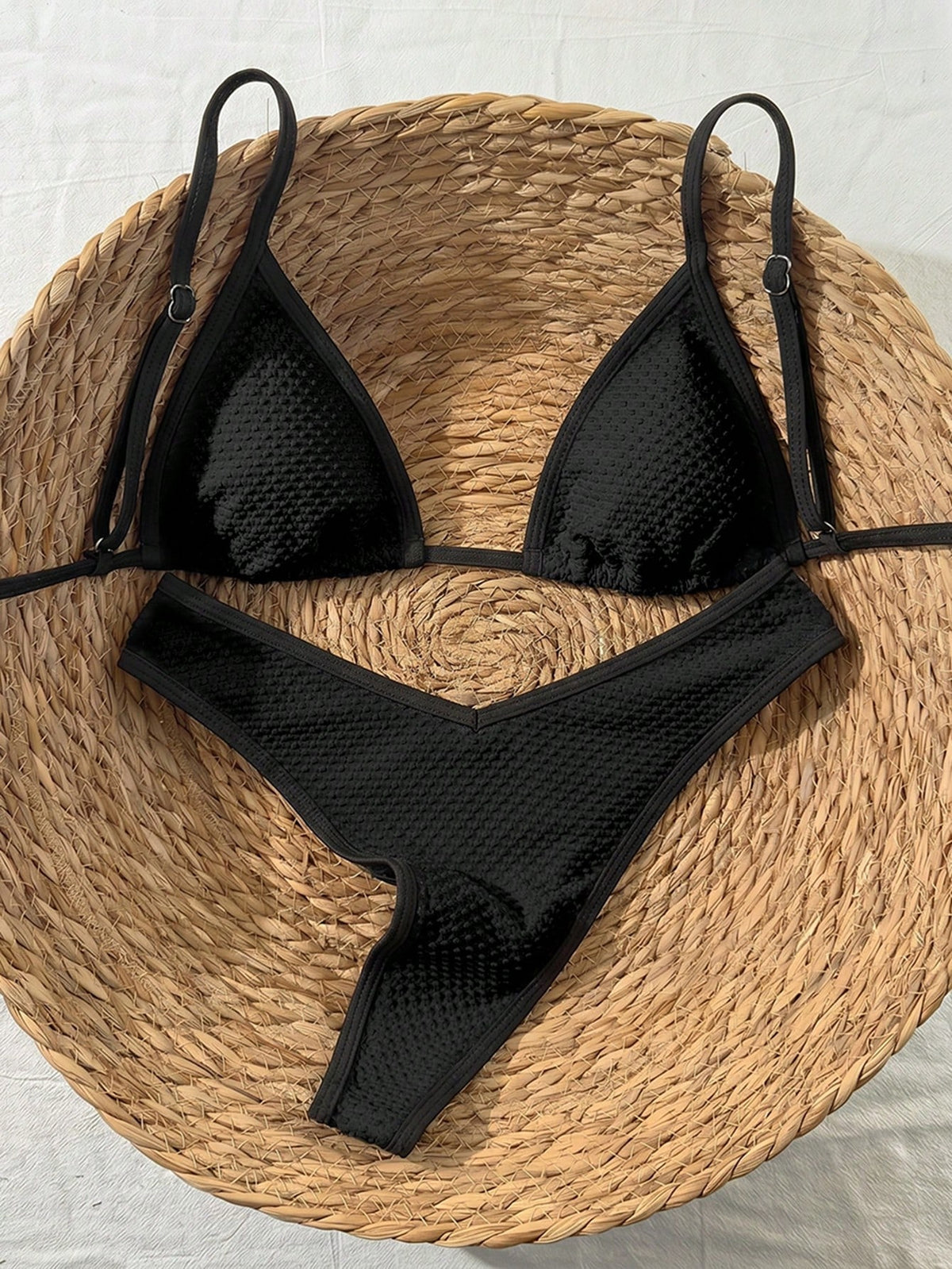 Swim Vcay 2 Pieces Swimwear: Random Print Halter Top With Spaghetti Straps And Side Tie Bottom Summer - image 12