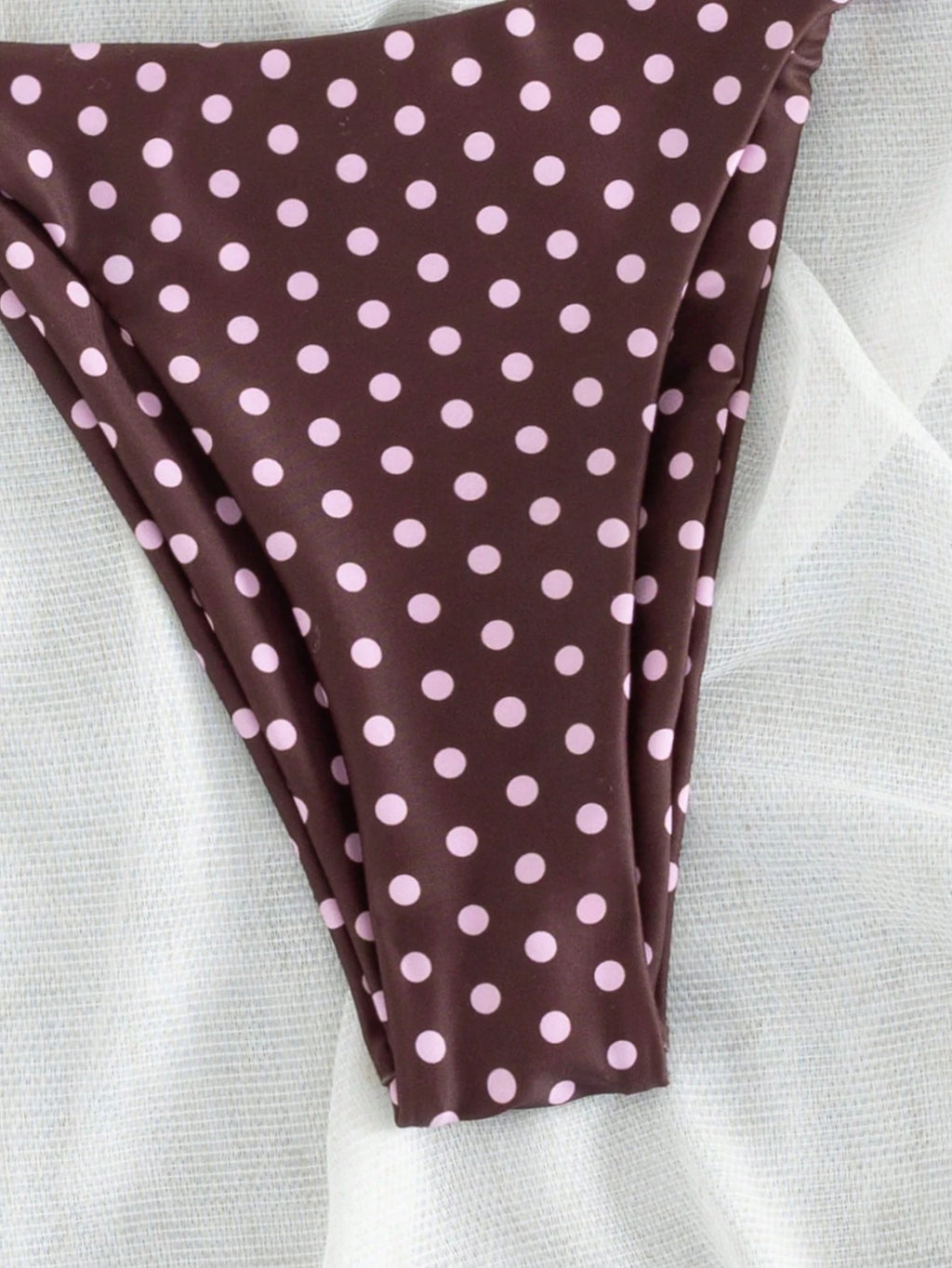 Women's Polka Dot Bandeau Bikini Set, Fashionable And Comfortable