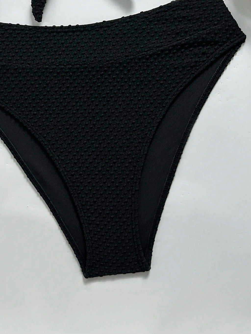 Bonvoyette Women's Summer Black Special Fabric Spaghetti Strap Sexy