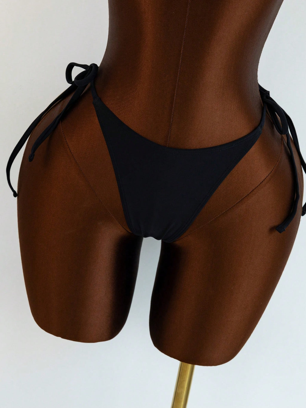 Swim SXY New Fashionable 3pcs/Set 3D Orchid Halter Bikini Top, Tie-Up Triangle B