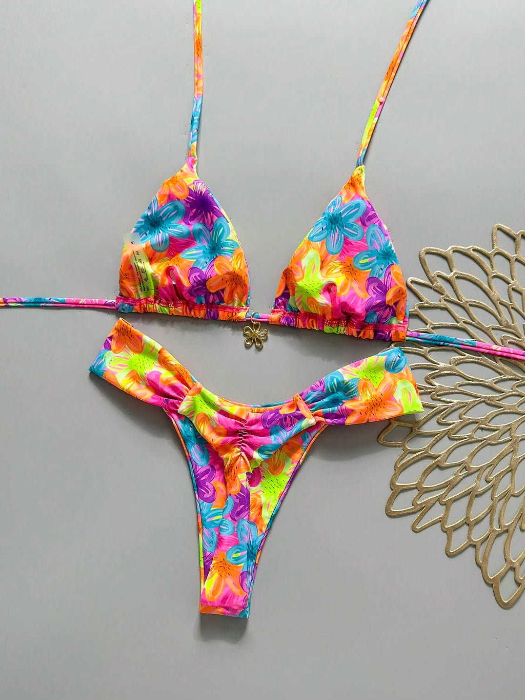 Swim MOD 2pcs Spring/Summer Vacation Random Print Cherry Accessory