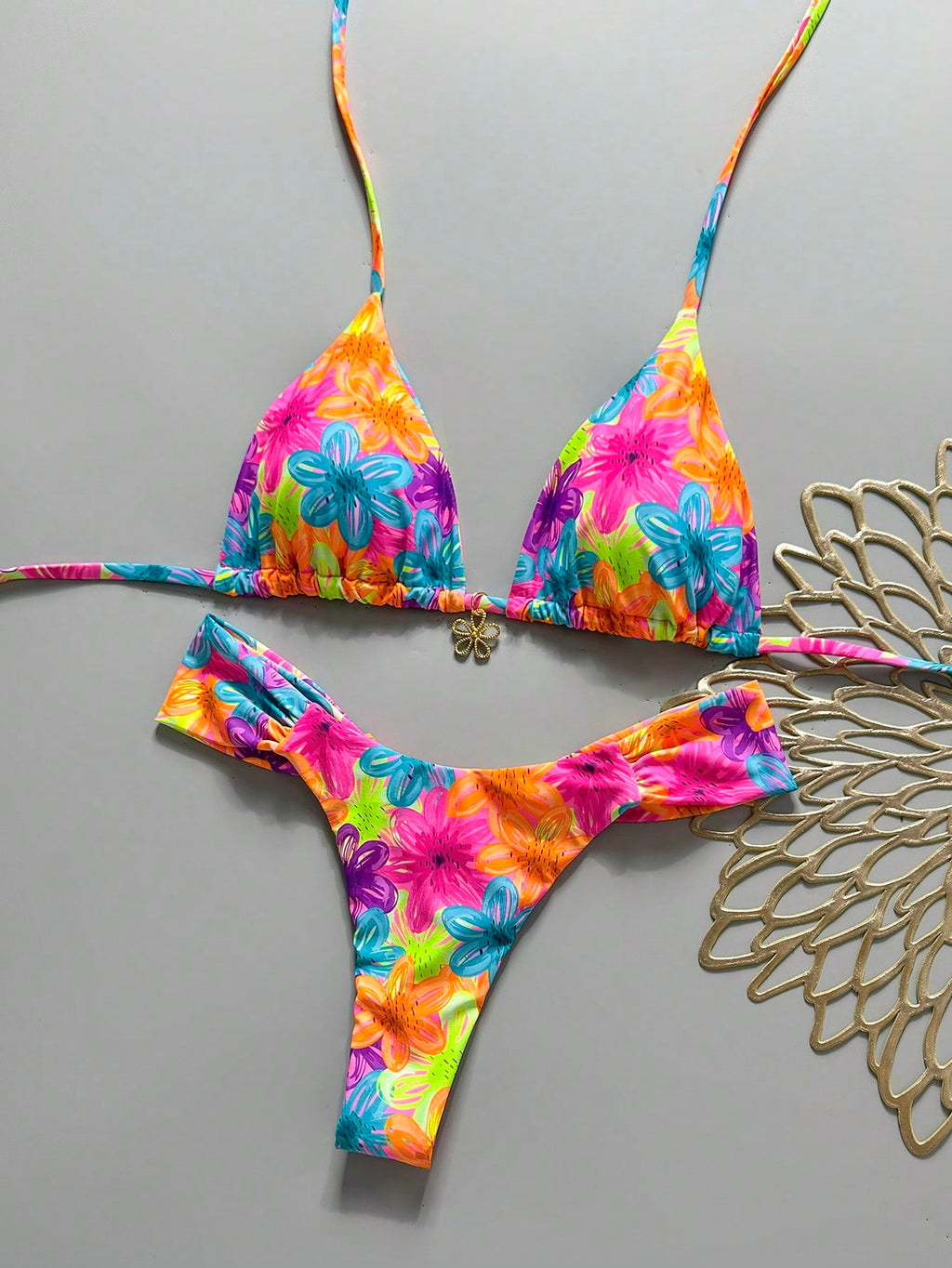 Swim MOD 2pcs Spring/Summer Vacation Random Print Cherry Accessory