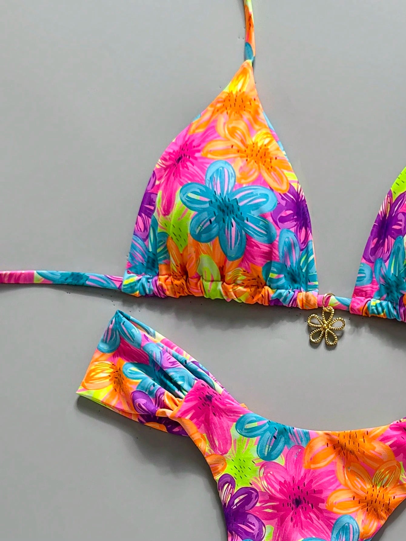 Swim MOD 2pcs Spring/Summer Vacation Random Print Cherry Accessory