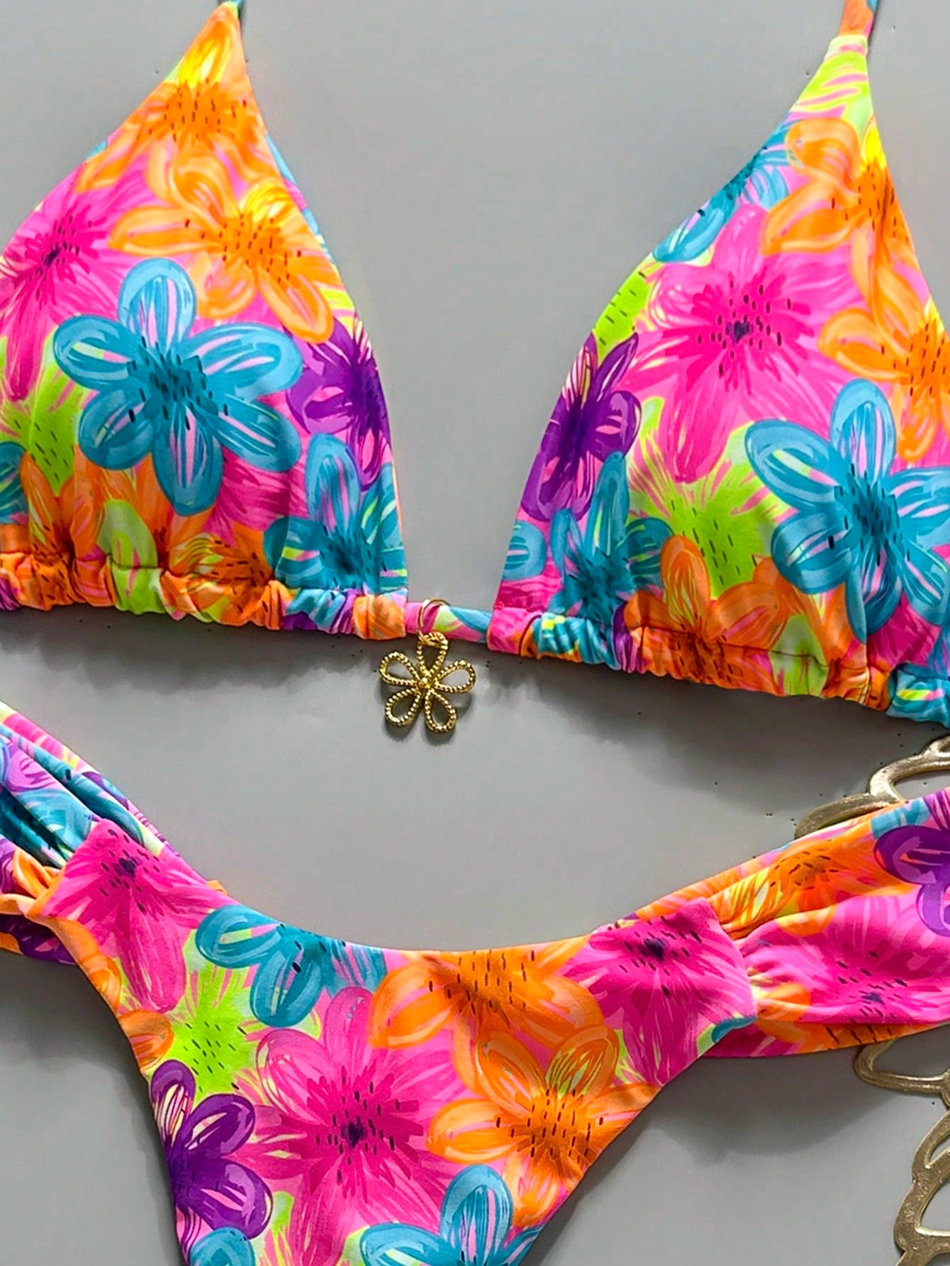 Swim MOD 2pcs Spring/Summer Vacation Random Print Cherry Accessory