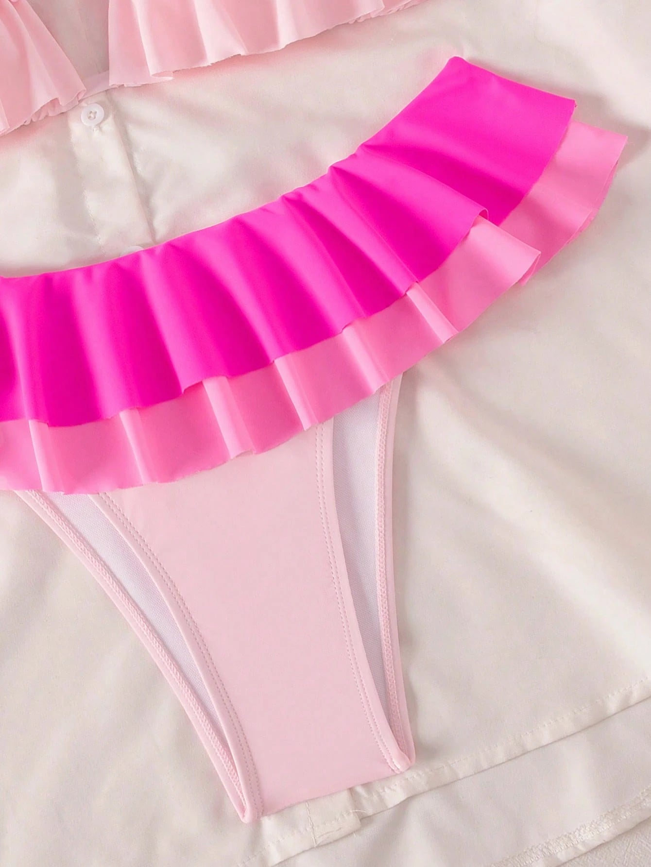 Swim Mod New Women's Ruffled Bikini Set, Sexy & Cute Beach Swimwear For Summer V