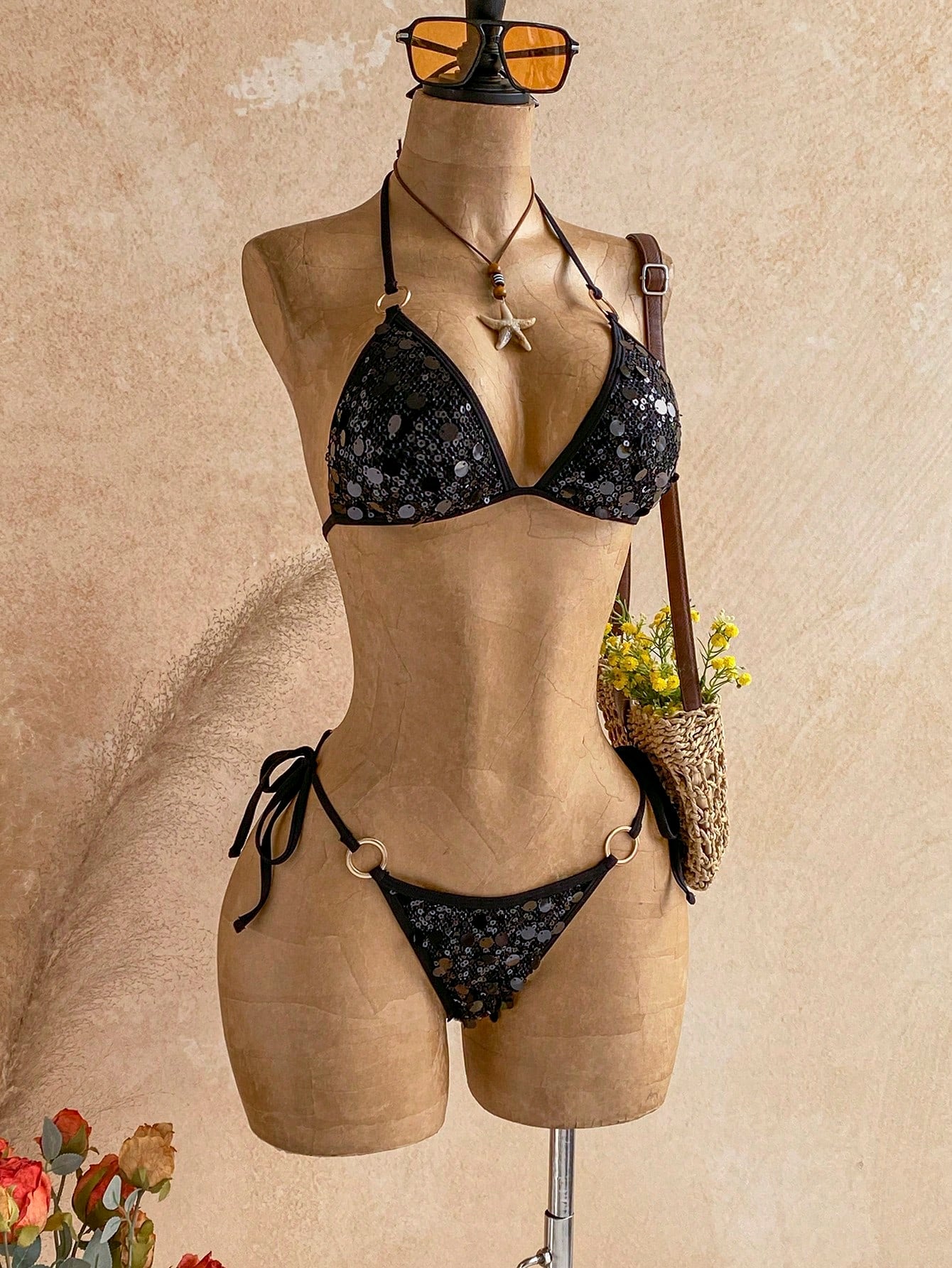 Soleia Beach Outfit For Women Summer Outfits Vacation Sequin Blue