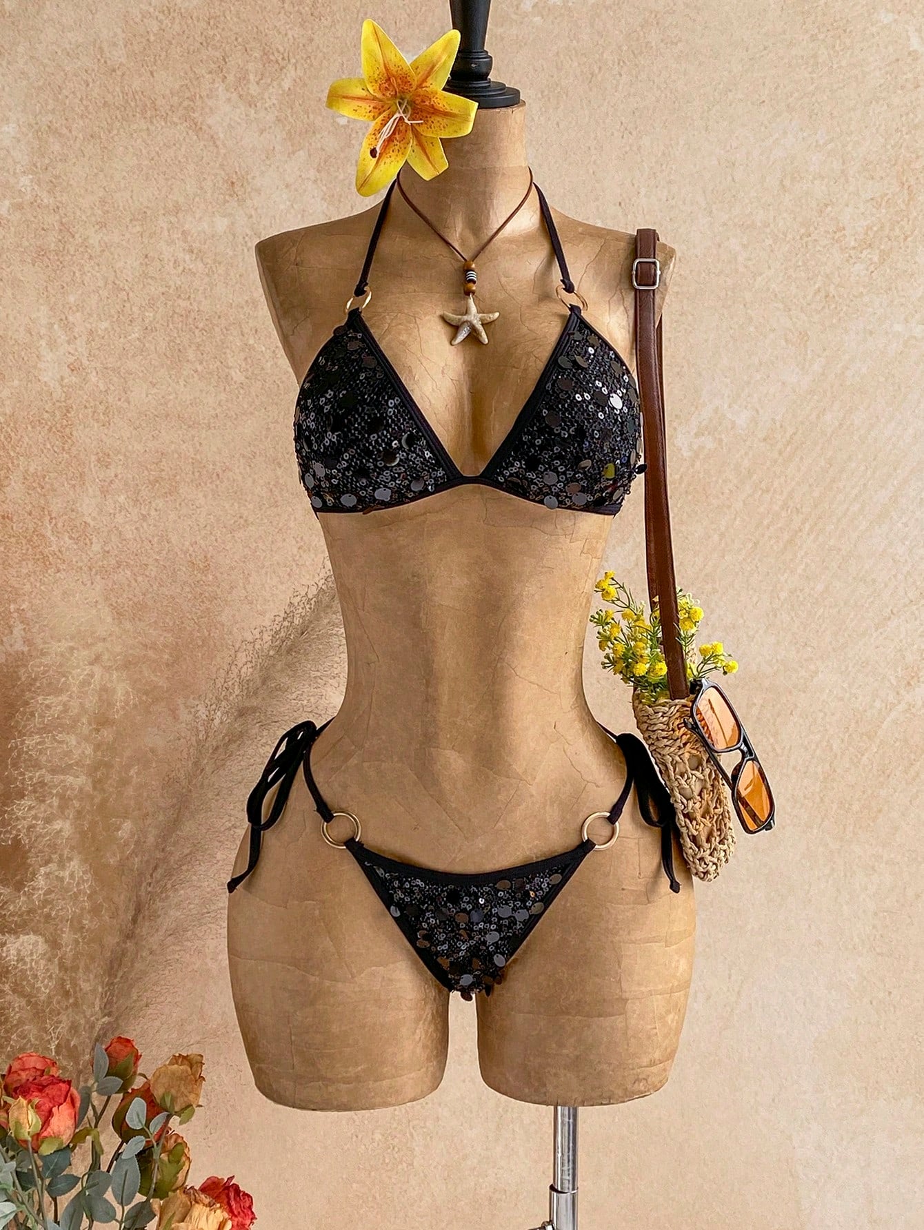 Soleia Beach Outfit For Women Summer Outfits Vacation Sequin Blue