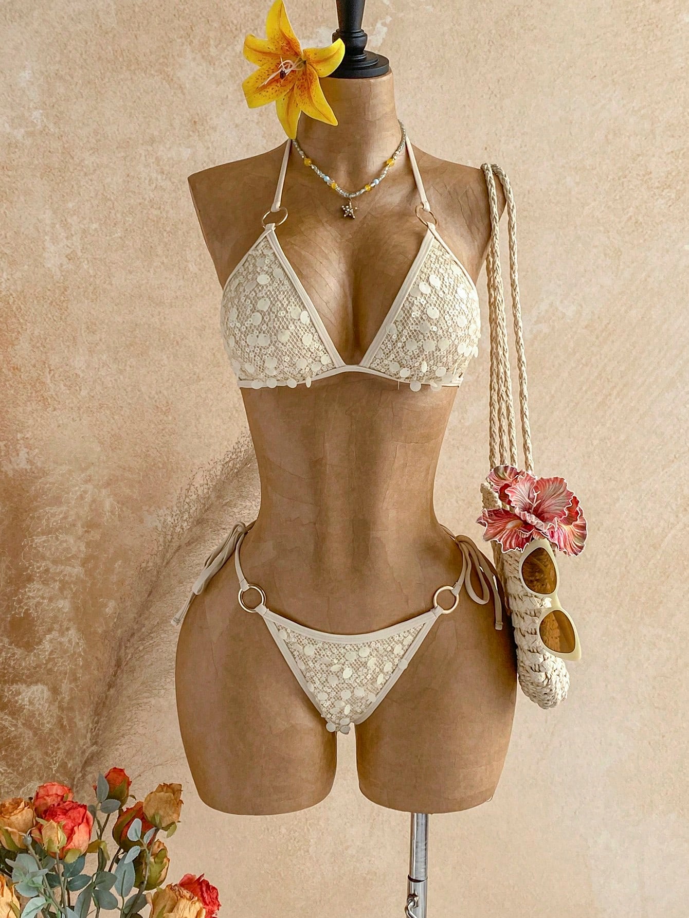 Soleia Beach Outfit For Women Summer Outfits Vacation Sequin Blue