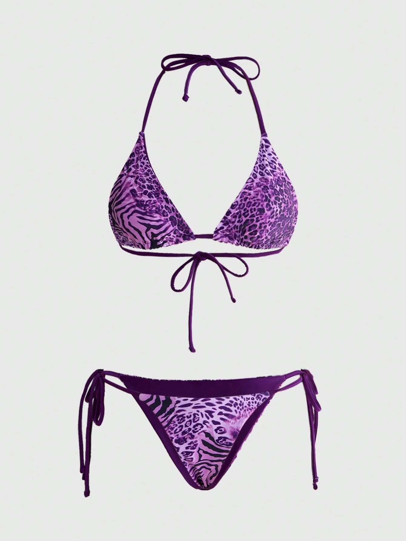 Avant 2025 Sexy Vintage Leopard Print Pattern Bikini 2 Pieces Set For