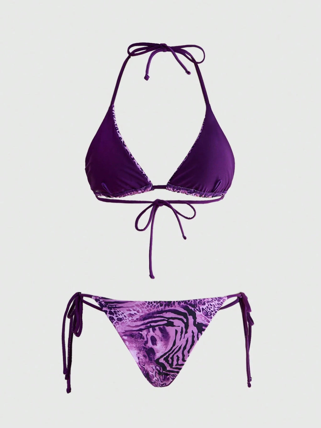 Avant 2025 Sexy Vintage Leopard Print Pattern Bikini 2 Pieces Set For