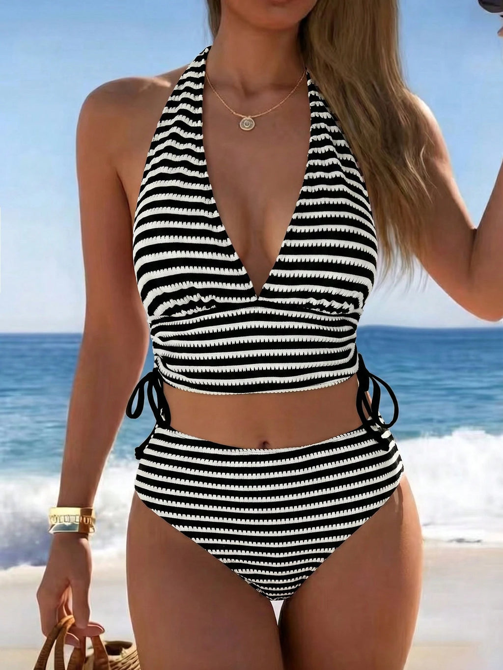 Swim Vcay 2022 Minimalist Solid Color Bikini Summer