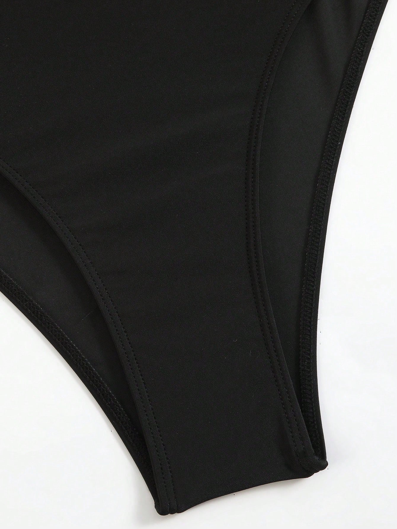 Swim Oasis Hollow-Out Solid Color Round Neck Women's Waist Belt Suit - image 10