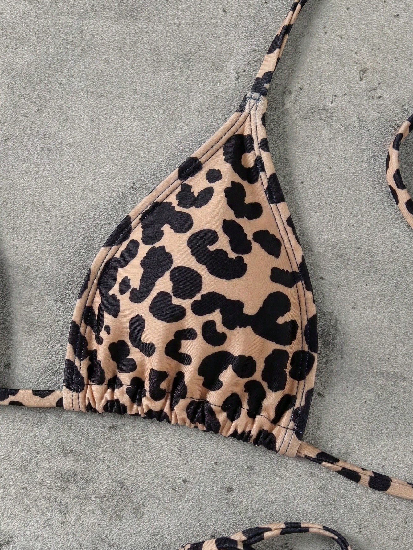 Retro Leopard Print Knotted Bikini Set, Sexy Push-Up High Waist Fitted 2 Pieces Swimsuit For Women, Summer - image 17