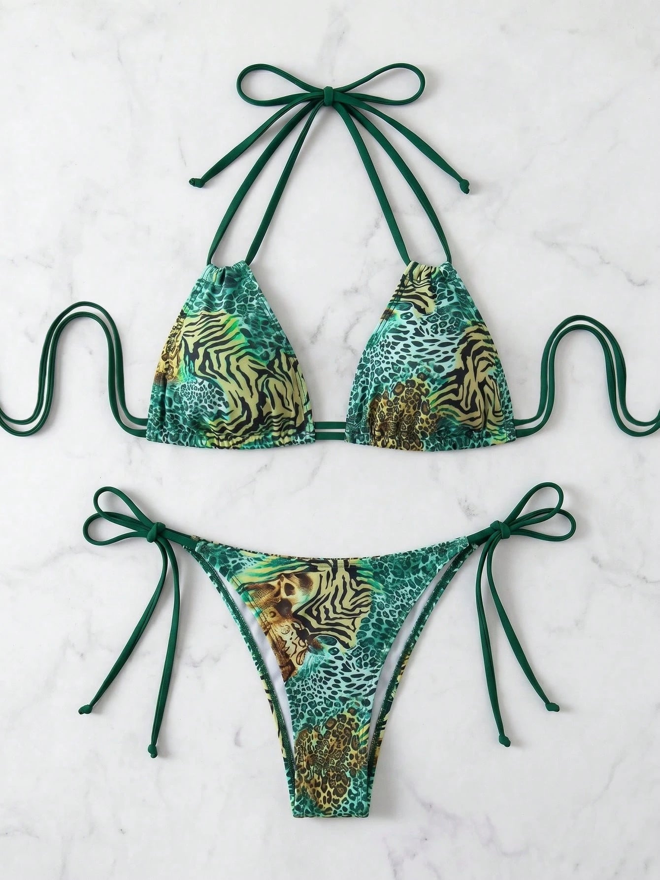 Swim Vcay Swim Suits For Women Bikini Set, Random Print, 2pcs, Purchased Copyright Summer Beach - image 3