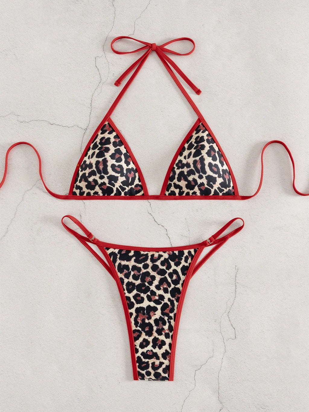 Costavie Women's Contrast Trim Swimwear Set For Beach Vacation
