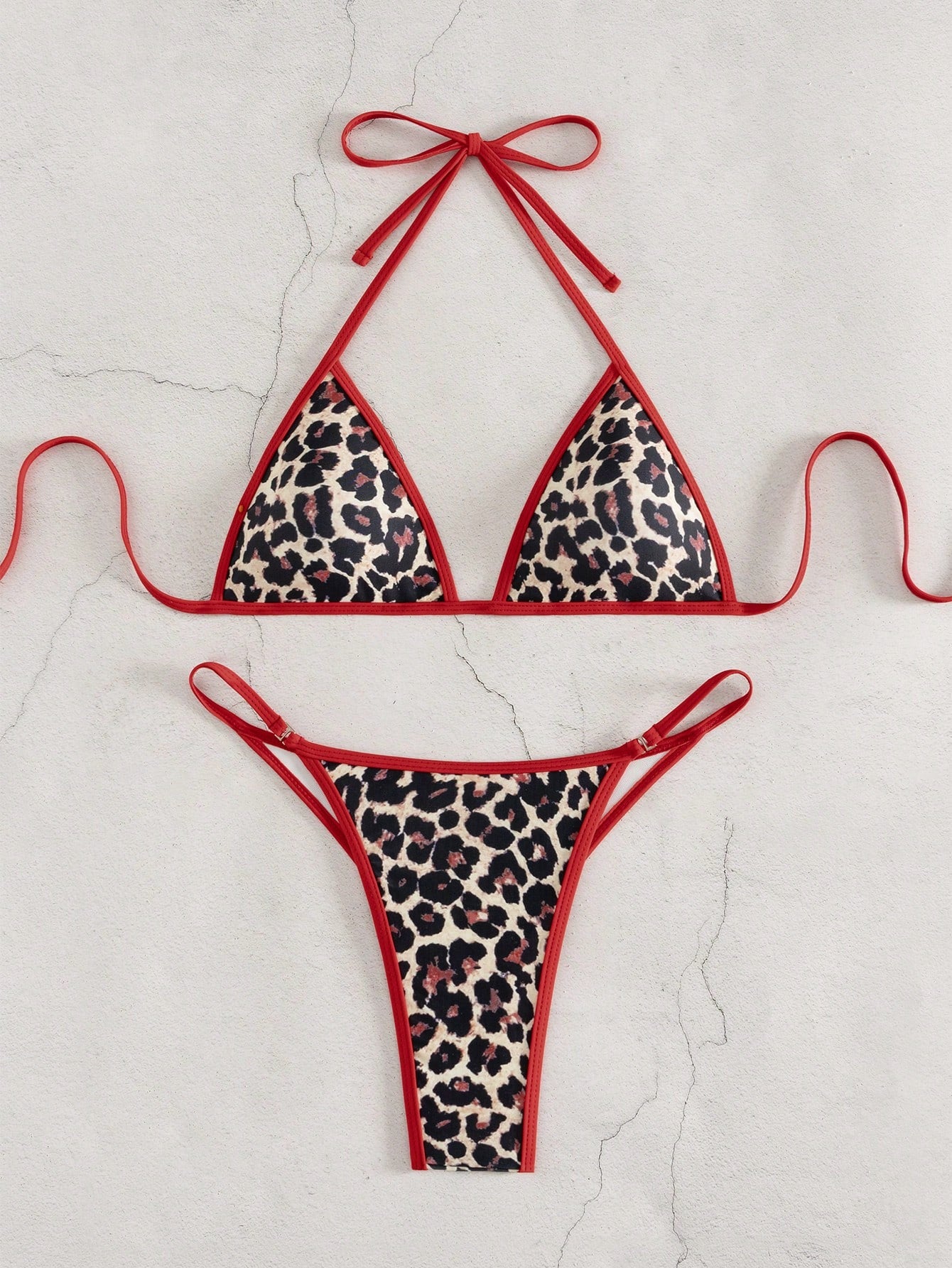 Costavie Women's Contrast Trim Swimwear Set For Beach Vacation